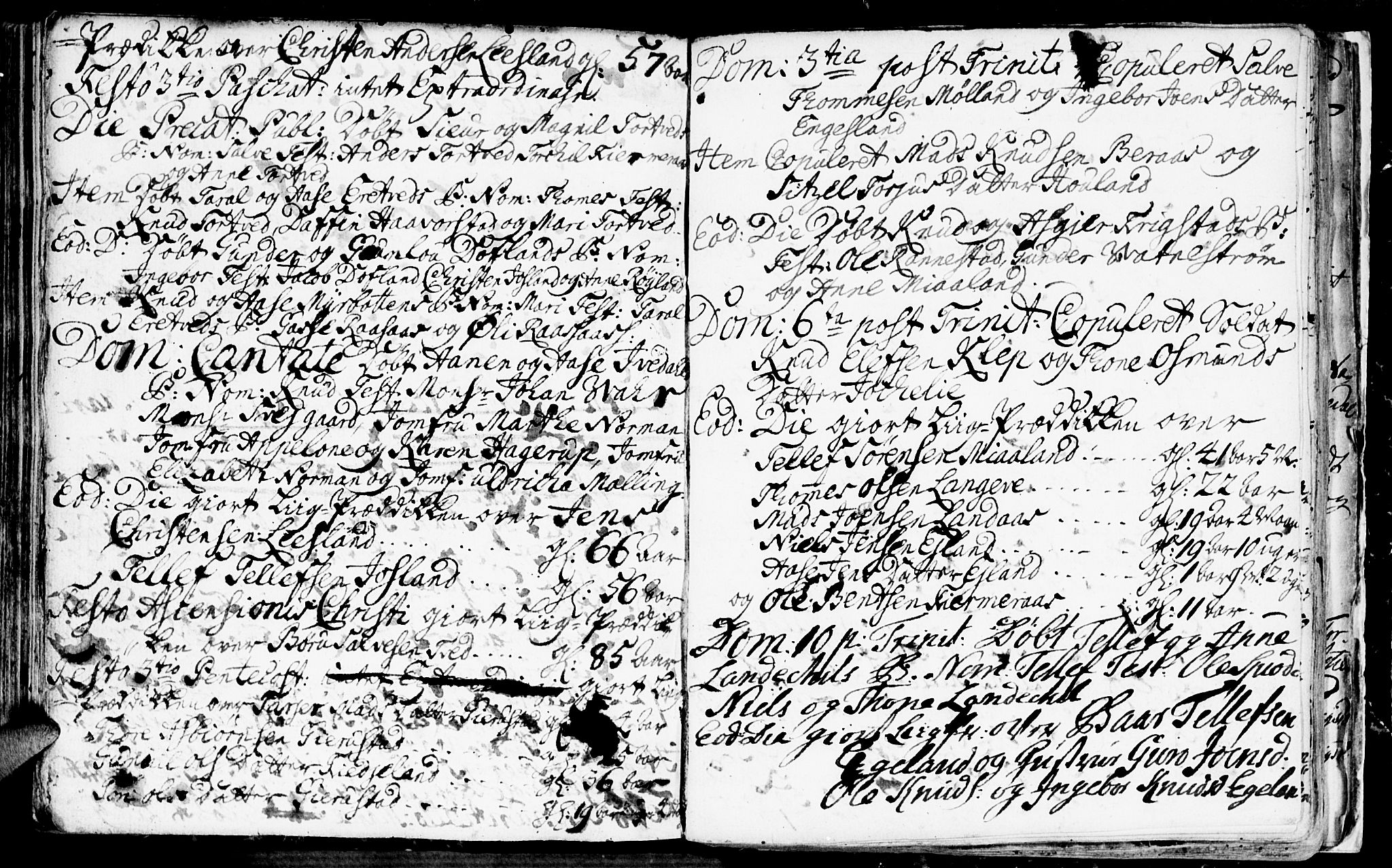 Evje sokneprestkontor, AV/SAK-1111-0008/F/Fa/Fac/L0001: Parish register (official) no. A 1, 1705-1764, p. 277-278