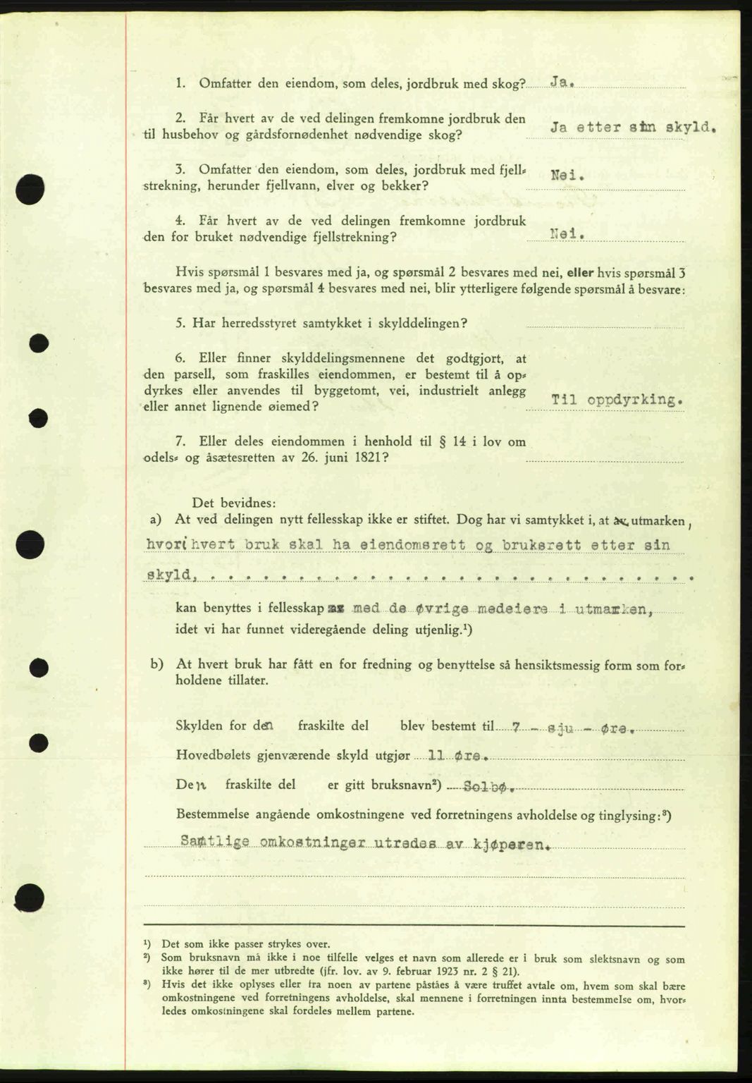 Nordfjord sorenskriveri, AV/SAB-A-2801/02/02b/02bj/L0006: Mortgage book no. A6, 1940-1941, Diary no: : 51/1941