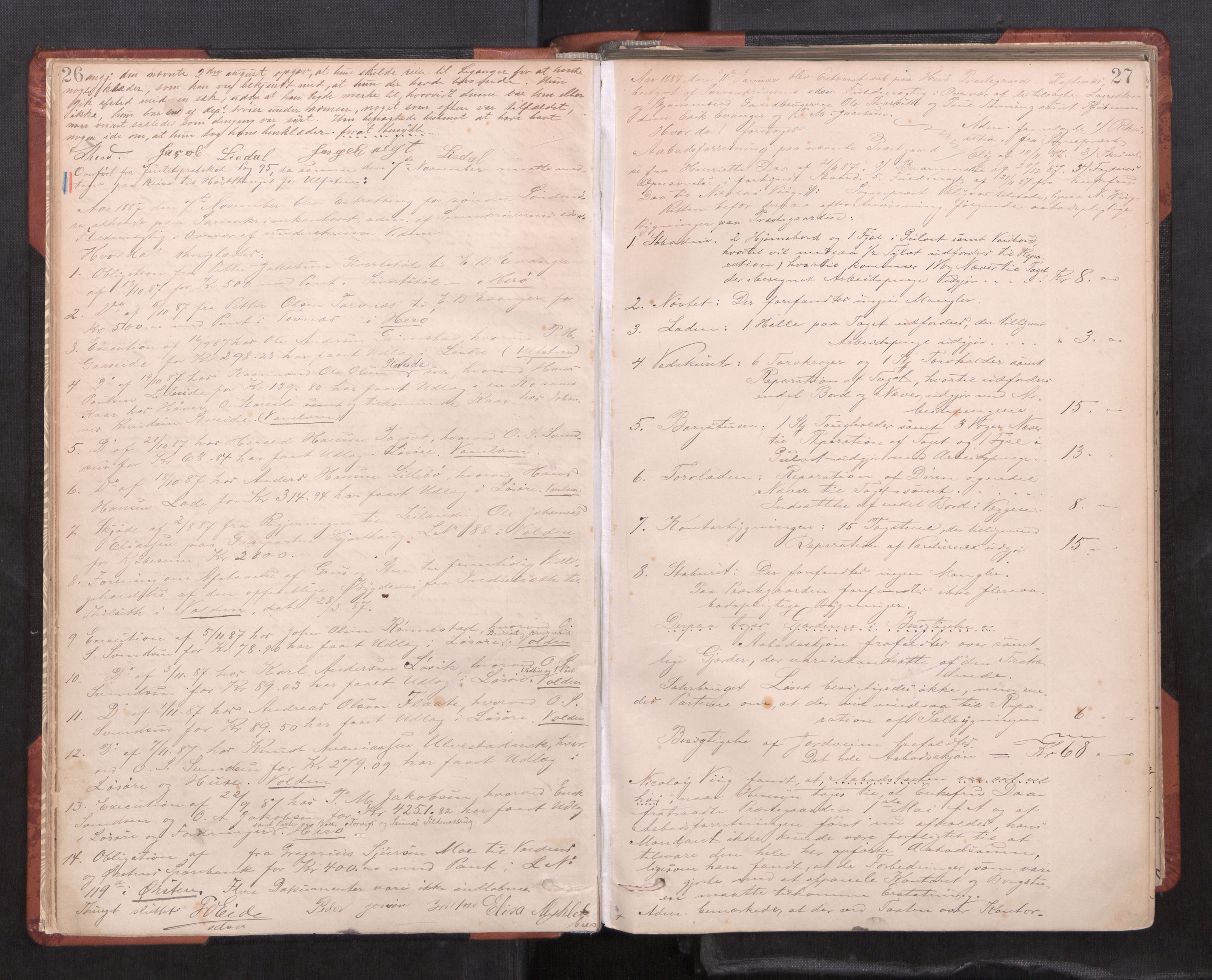 Søre Sunnmøre sorenskriveri, AV/SAT-A-4122/1/1/1B/L0010: Ekstrarettsprotokollar, 1886-1910, p. 26-27