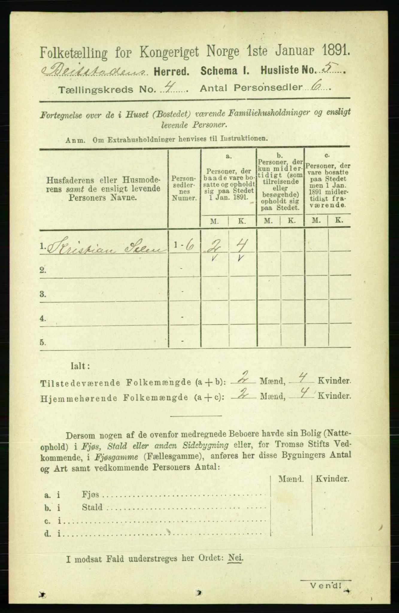 RA, 1891 census for 1727 Beitstad, 1891, p. 970