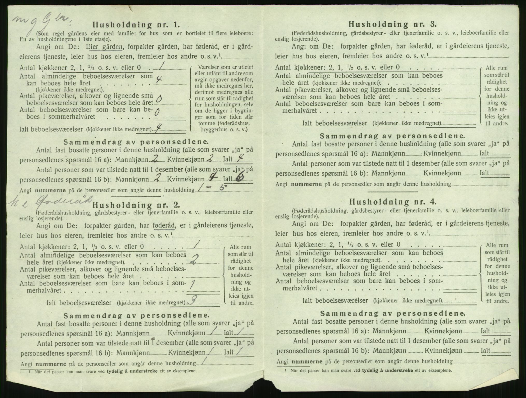 SAST, 1920 census for Tysvær, 1920, p. 43