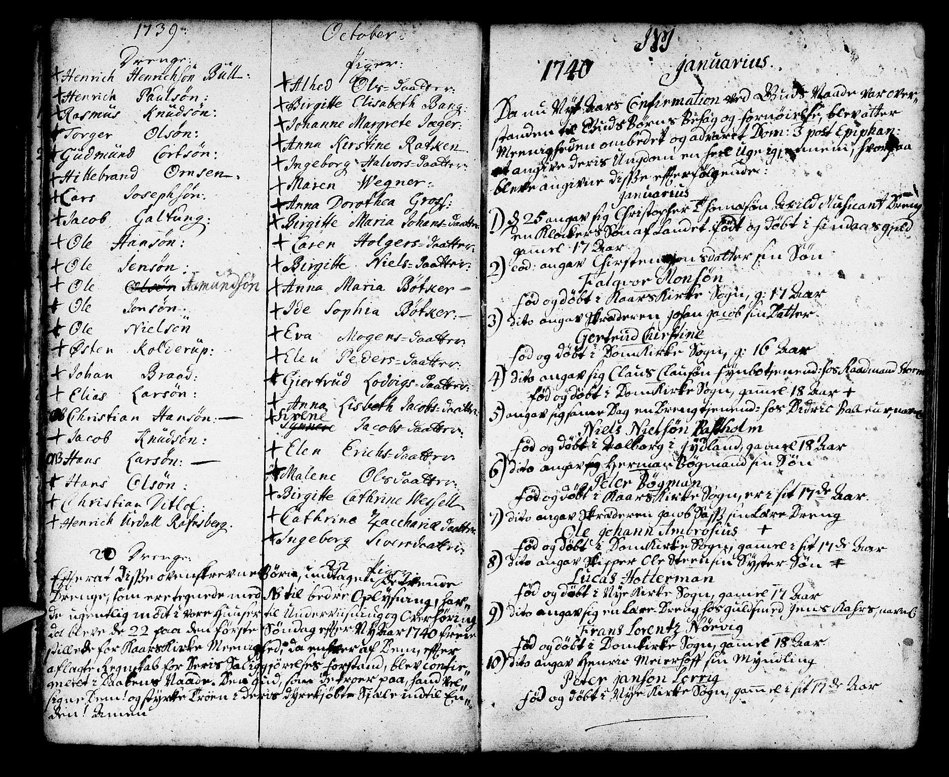 Korskirken sokneprestembete, SAB/A-76101/H/Haa/L0007: Parish register (official) no. A 7, 1736-1839, p. 17