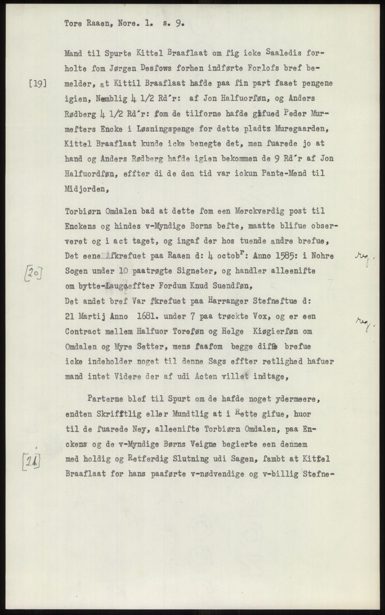 Samlinger til kildeutgivelse, Diplomavskriftsamlingen, AV/RA-EA-4053/H/Ha, p. 40