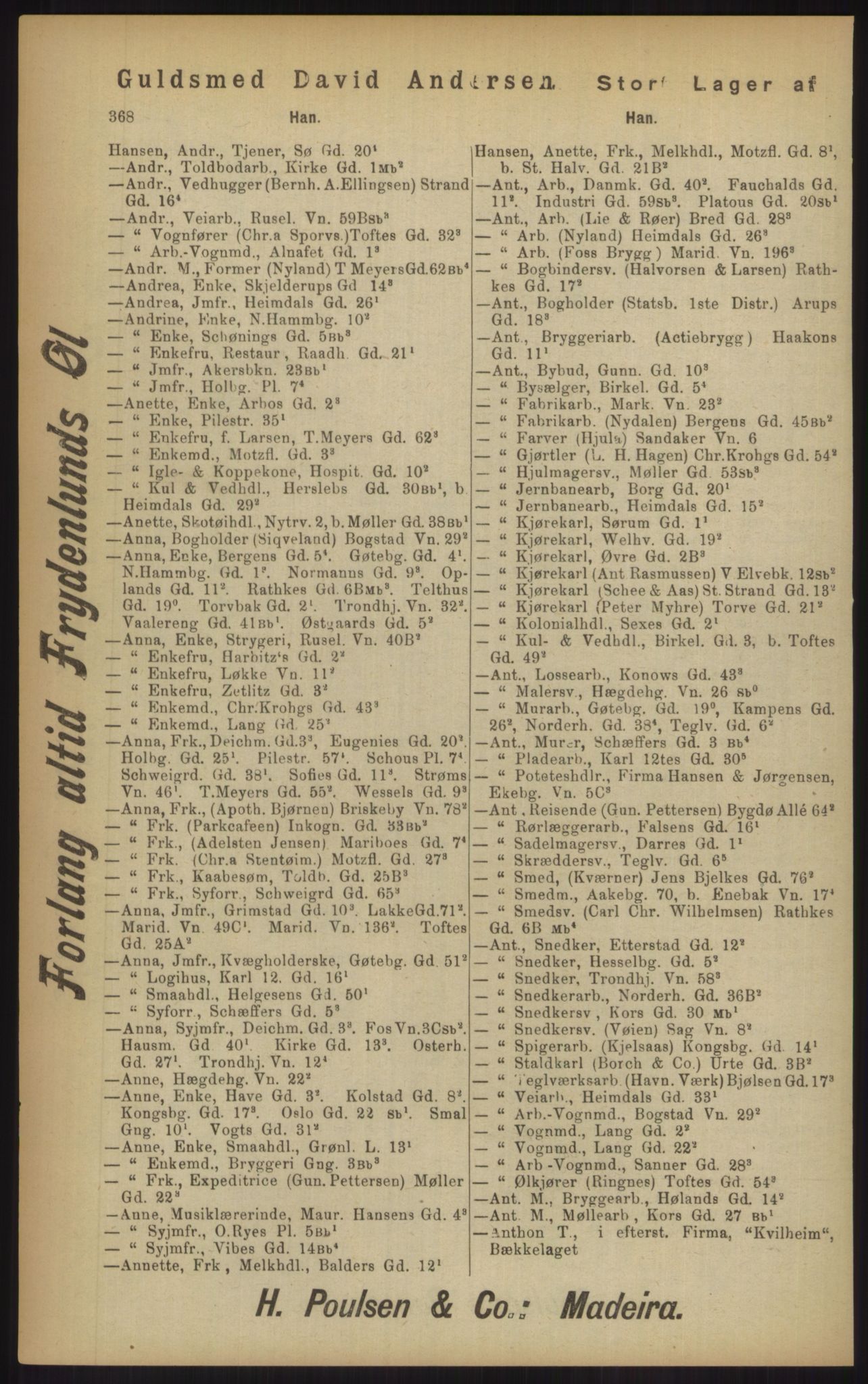 Kristiania/Oslo adressebok, PUBL/-, 1902, p. 368