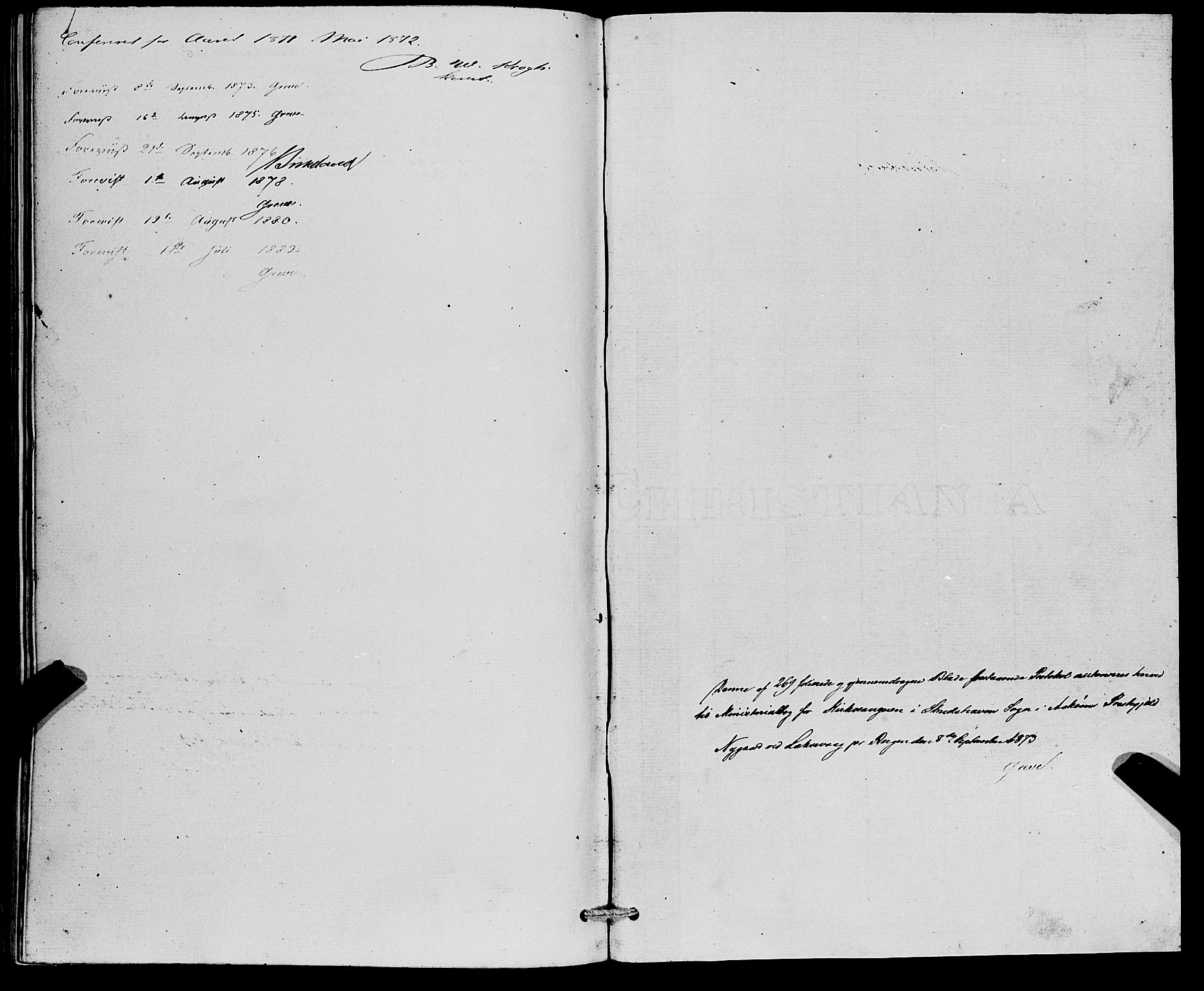 Askøy Sokneprestembete, SAB/A-74101/H/Ha/Hab/Haba/L0007: Parish register (copy) no. A 7, 1871-1881