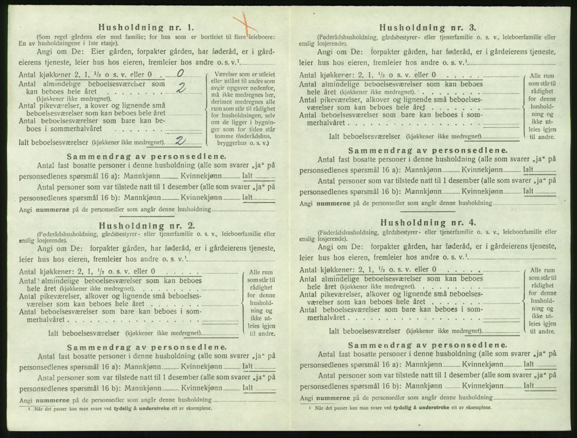 SAT, 1920 census for Halsa, 1920, p. 147