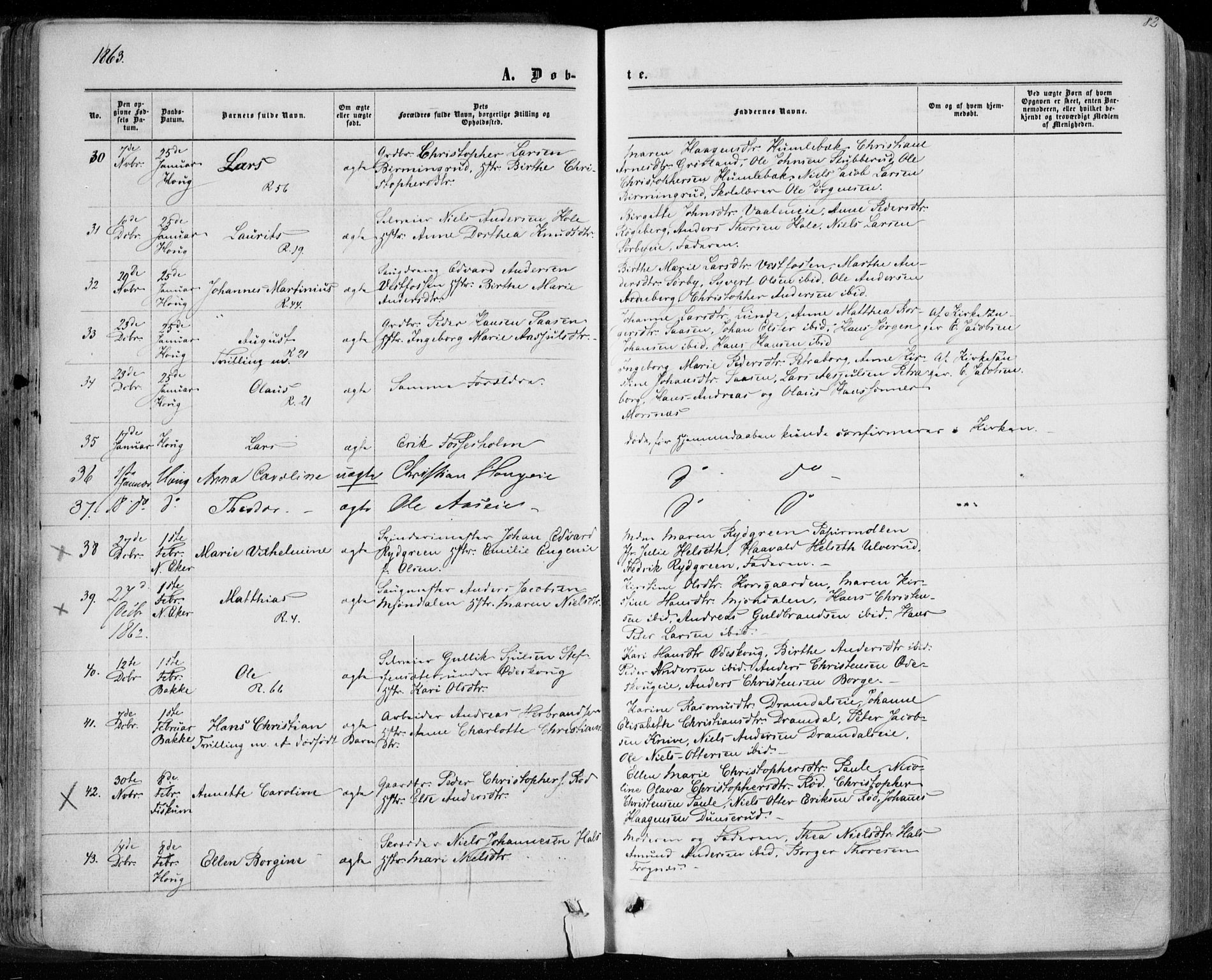 Eiker kirkebøker, SAKO/A-4/F/Fa/L0016: Parish register (official) no. I 16, 1860-1868, p. 82