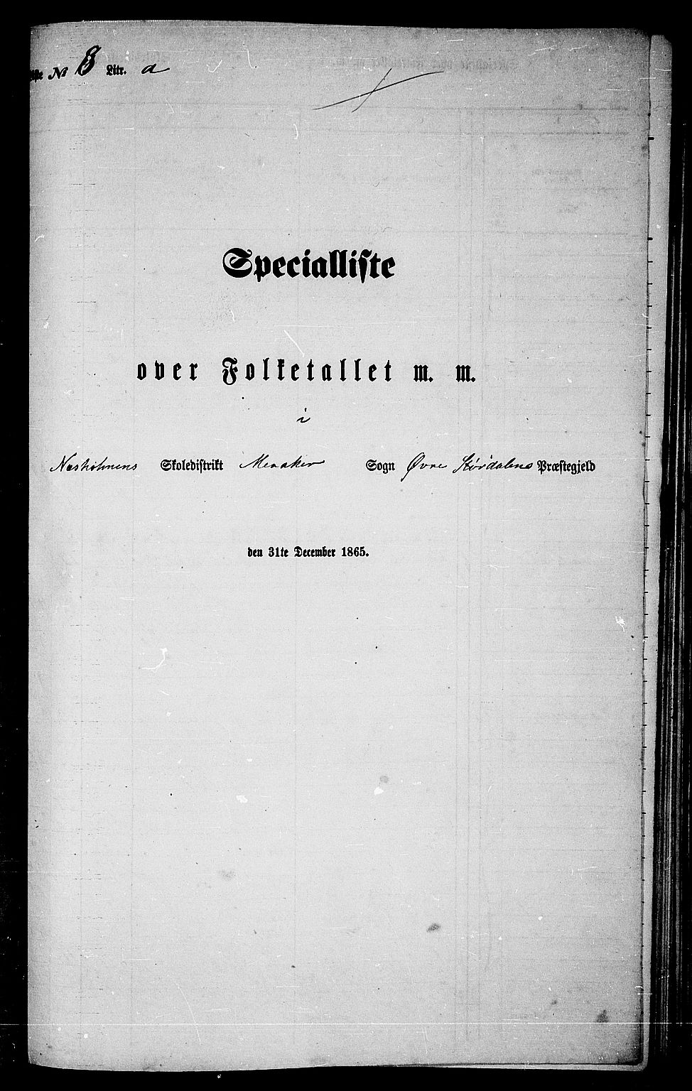RA, 1865 census for Øvre Stjørdal, 1865, p. 144