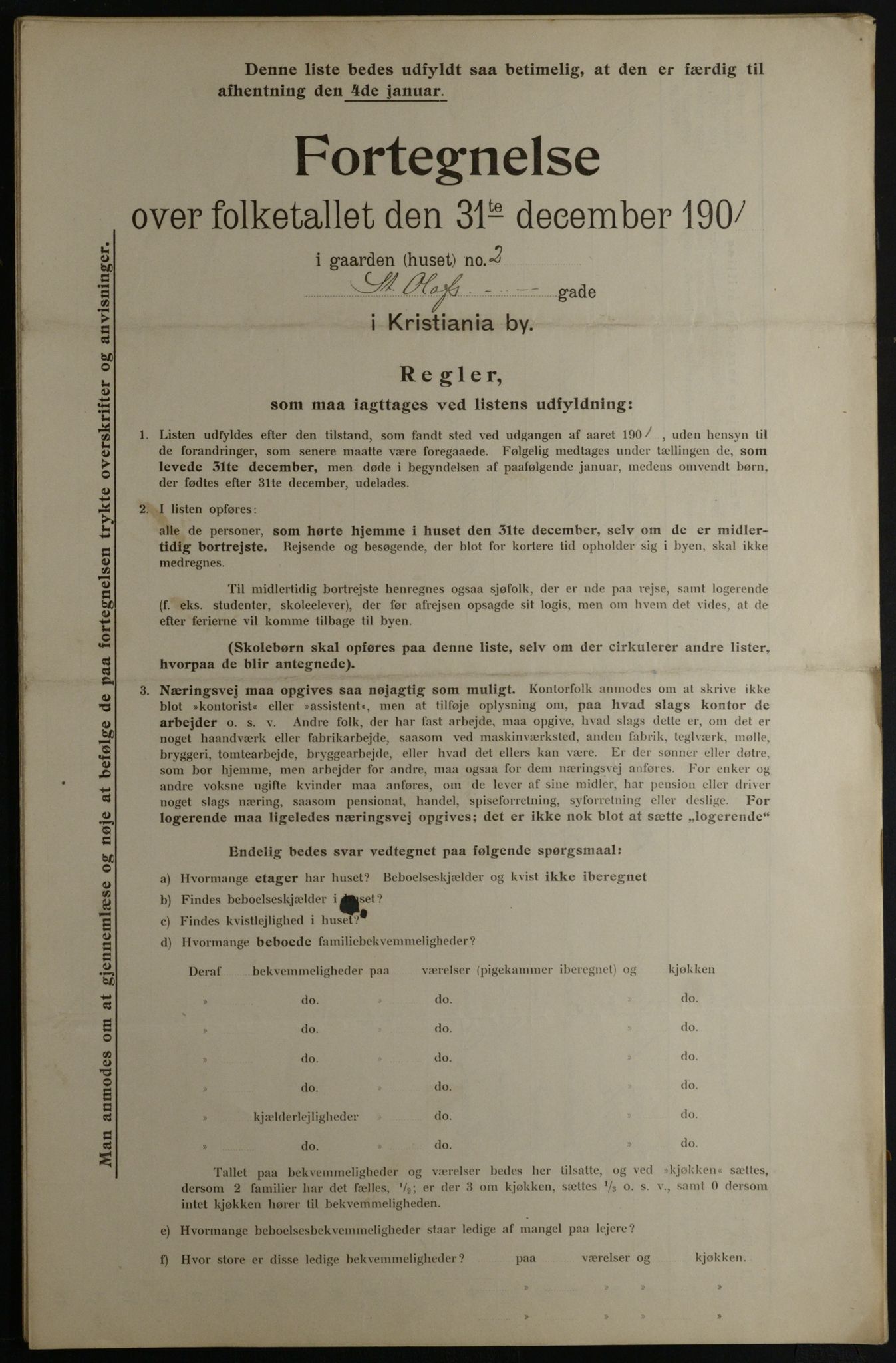 OBA, Municipal Census 1901 for Kristiania, 1901, p. 13610