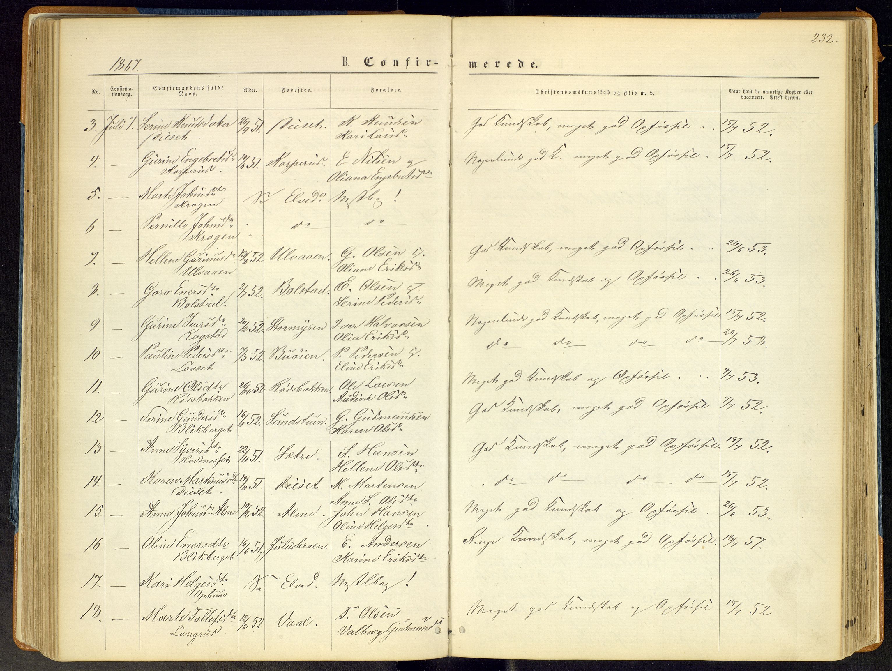 Åmot prestekontor, Hedmark, AV/SAH-PREST-056/H/Ha/Haa/L0008: Parish register (official) no. 8, 1862-1875, p. 232