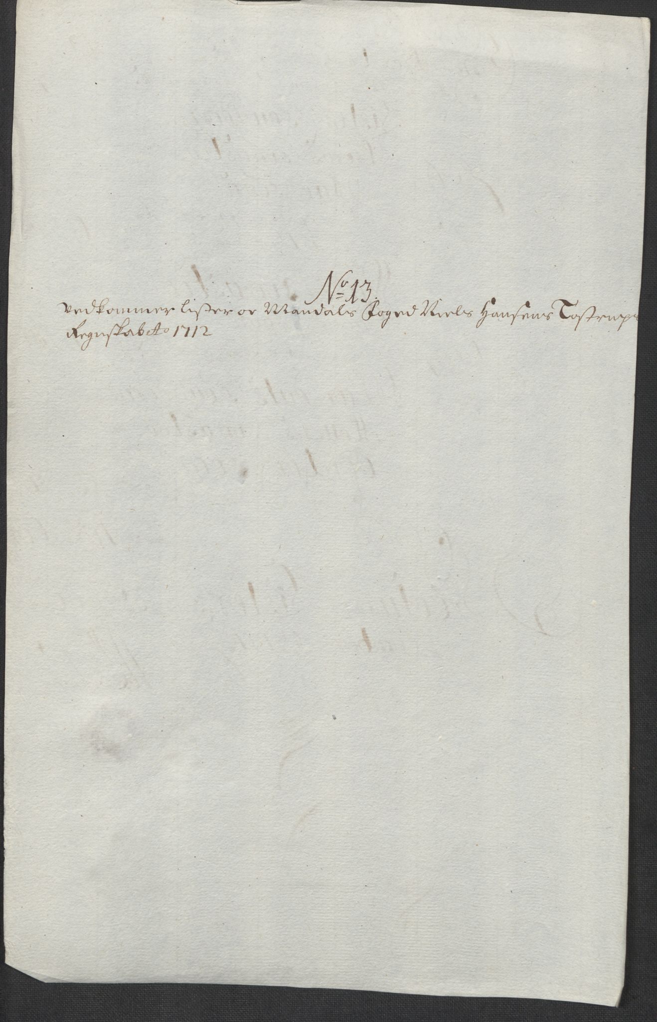 Rentekammeret inntil 1814, Reviderte regnskaper, Fogderegnskap, RA/EA-4092/R43/L2555: Fogderegnskap Lista og Mandal, 1712, p. 173