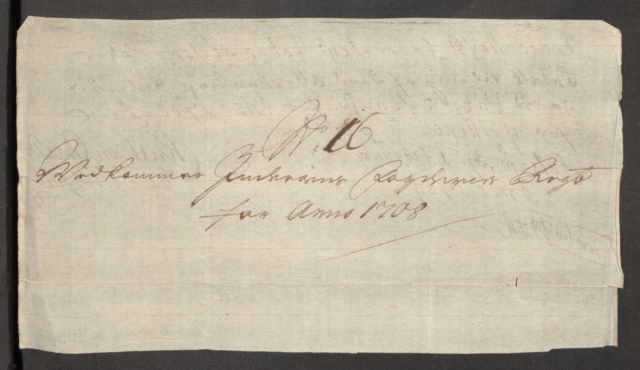 Rentekammeret inntil 1814, Reviderte regnskaper, Fogderegnskap, AV/RA-EA-4092/R63/L4316: Fogderegnskap Inderøy, 1708, p. 202