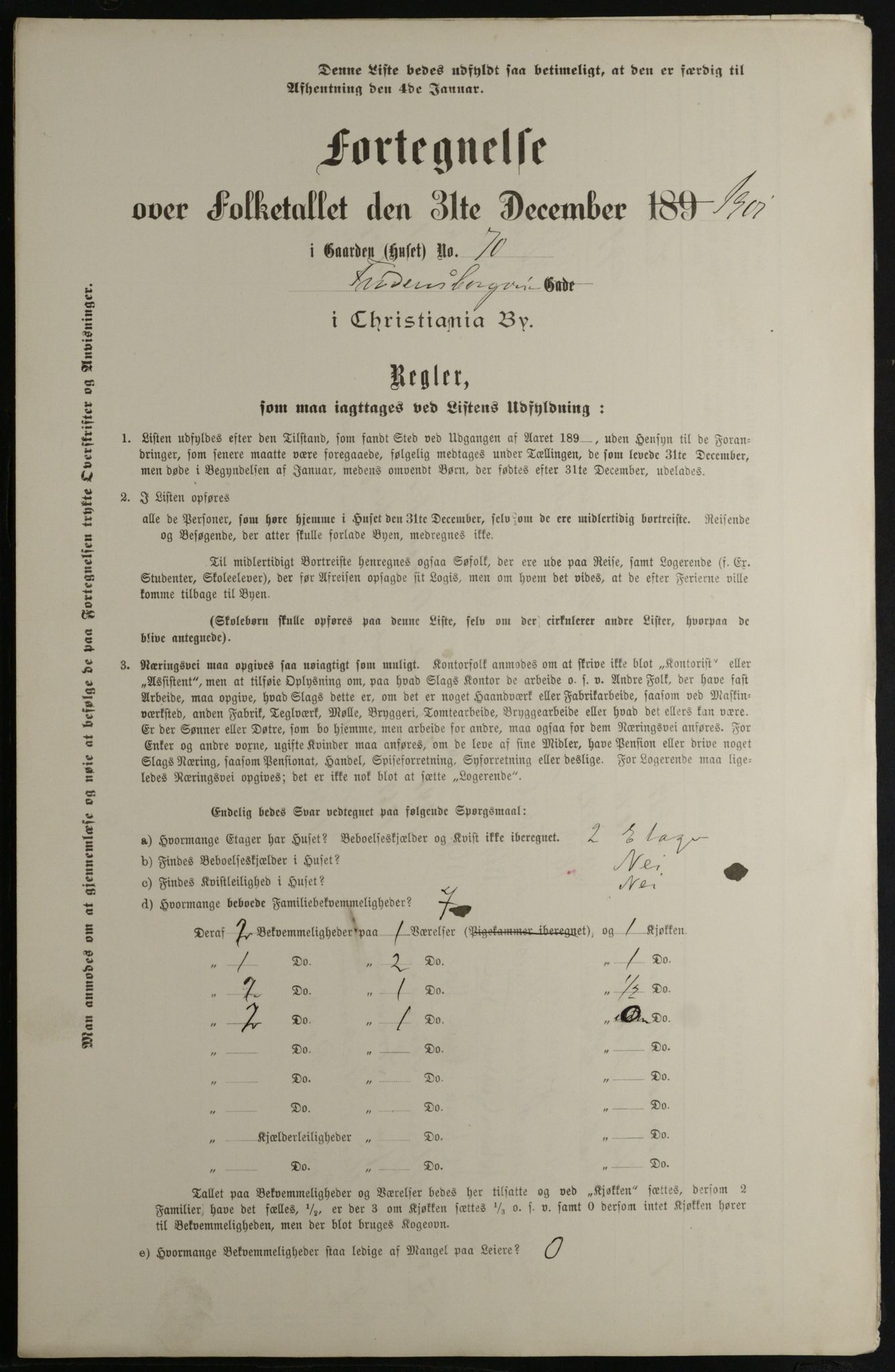 OBA, Municipal Census 1901 for Kristiania, 1901, p. 4277