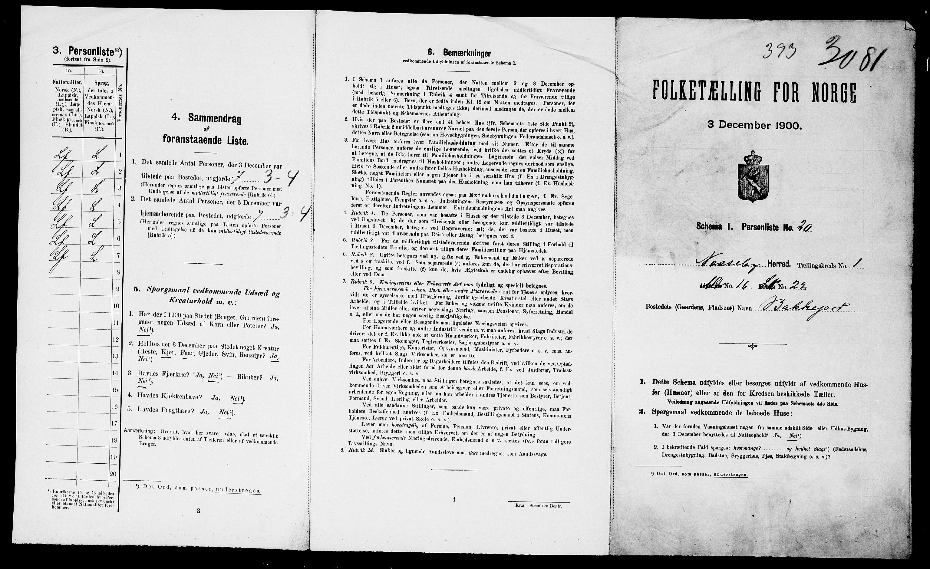 SATØ, 1900 census for Nesseby, 1900, p. 20