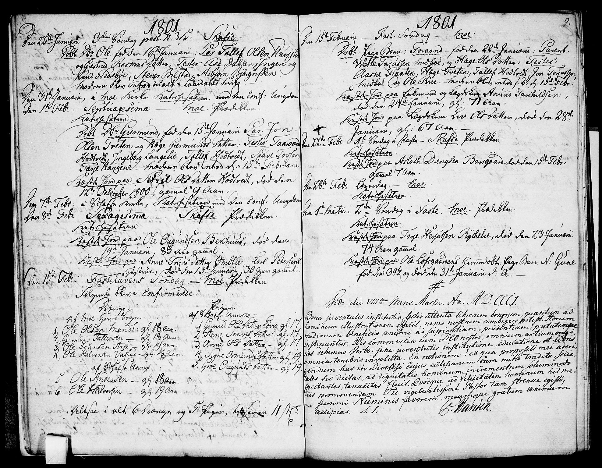 Mo kirkebøker, SAKO/A-286/F/Fa/L0003: Parish register (official) no. I 3, 1800-1814, p. 9