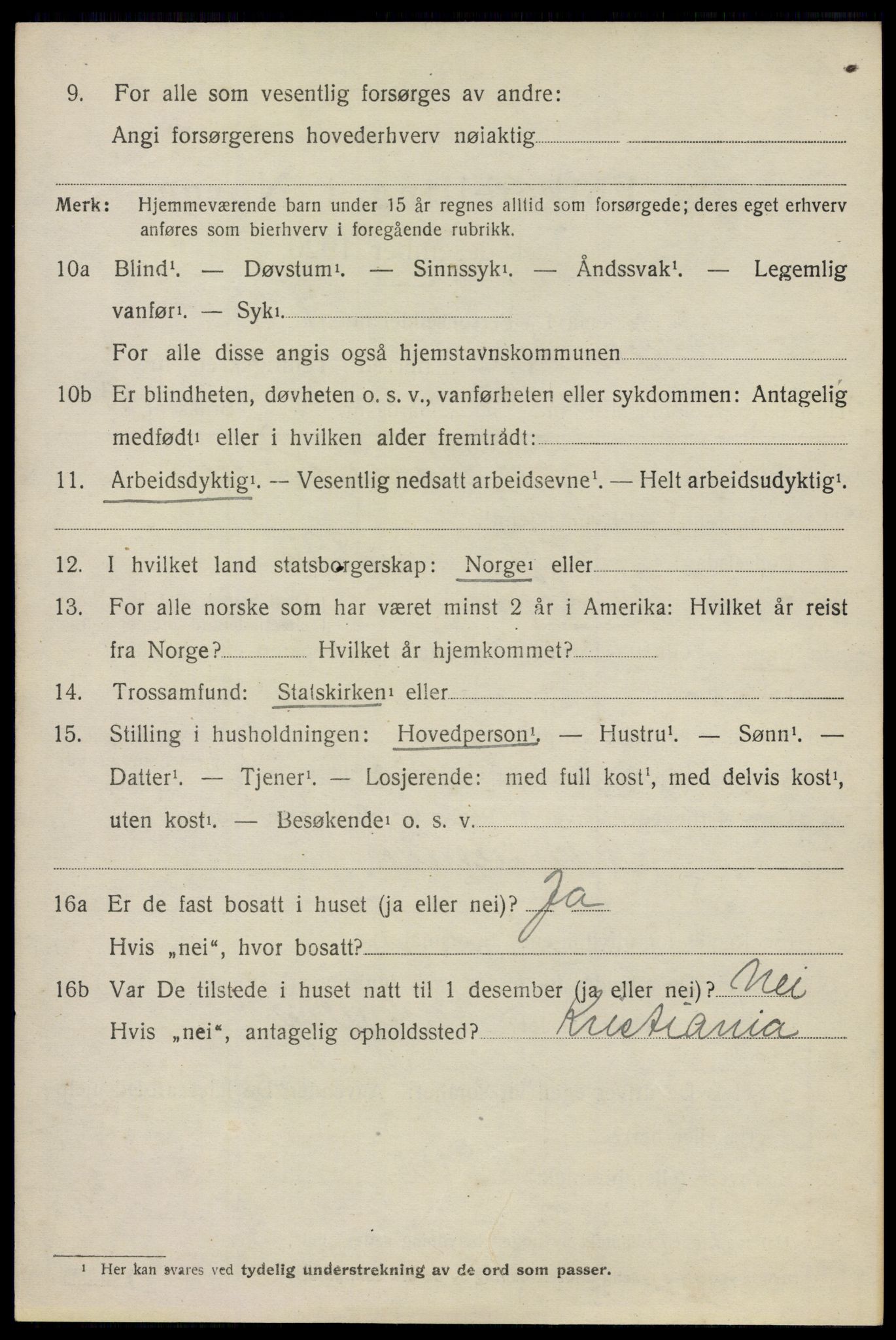 SAO, 1920 census for Nesodden, 1920, p. 6692