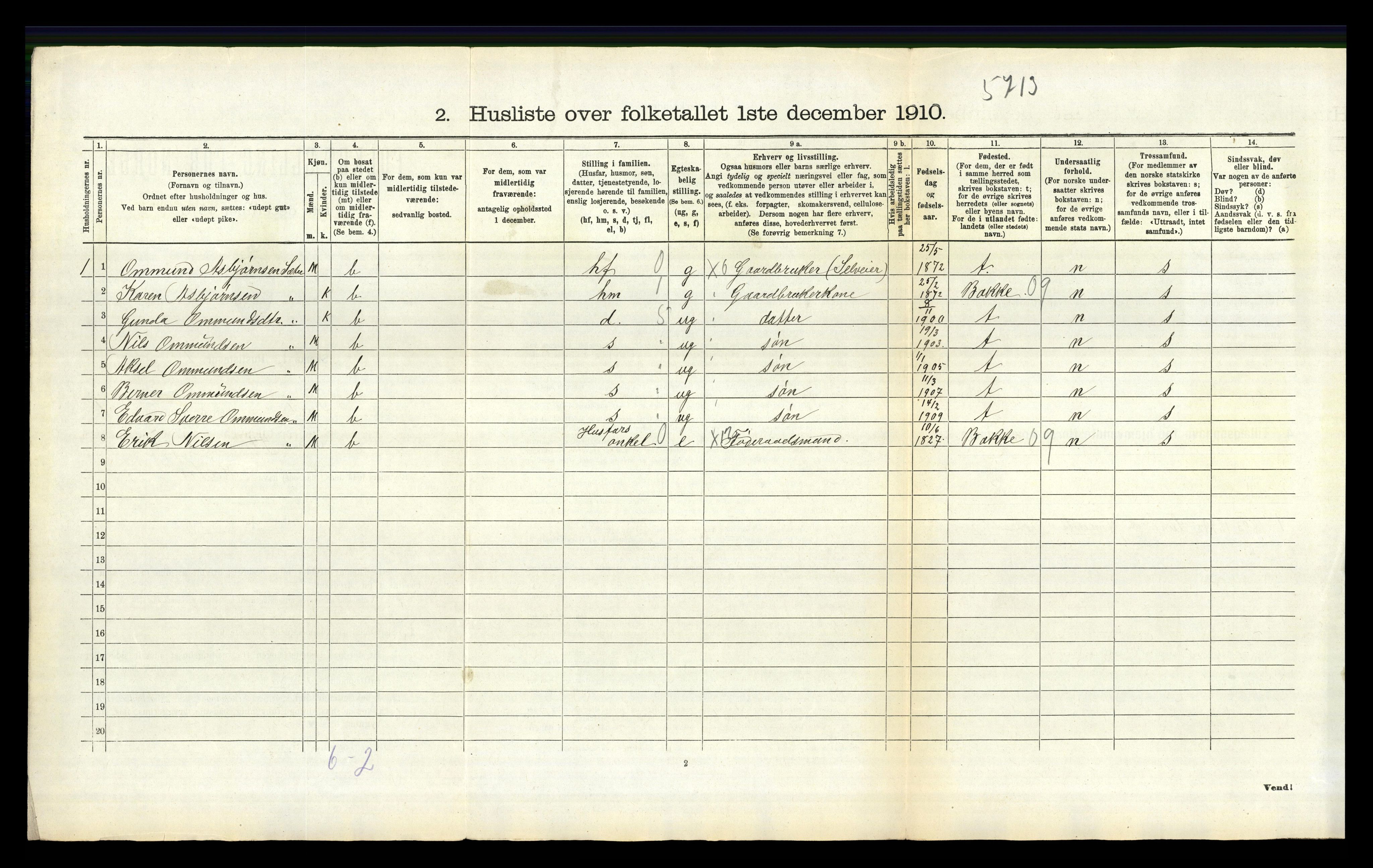 RA, 1910 census for Lund, 1910, p. 589