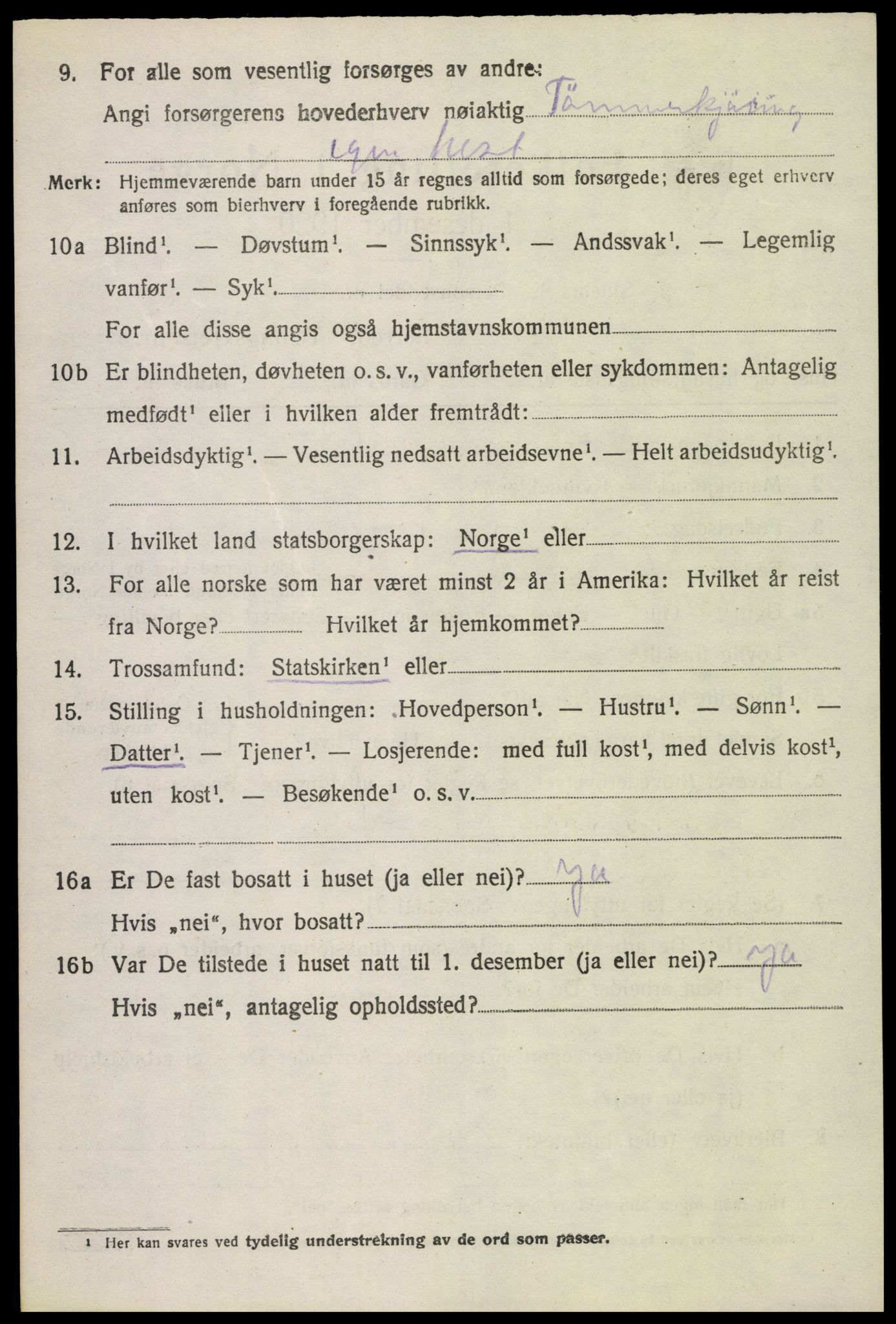 SAH, 1920 census for Brandbu, 1920, p. 10518