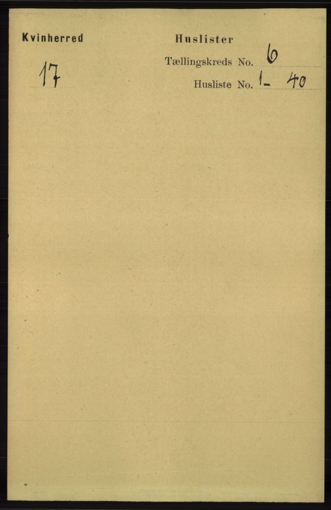 RA, 1891 census for 1224 Kvinnherad, 1891, p. 2078