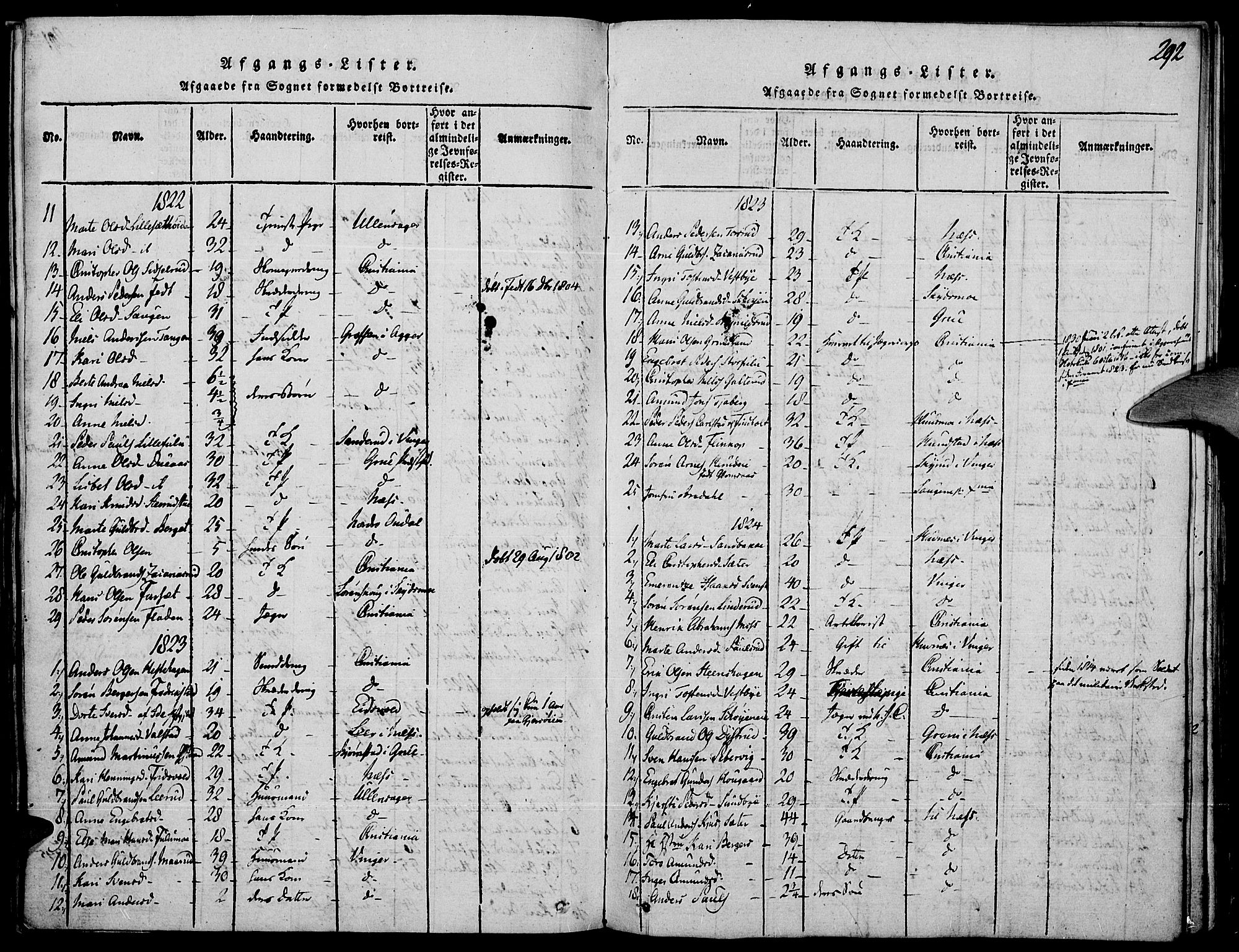 Strøm-Odalen prestekontor, AV/SAH-PREST-028/H/Ha/Haa/L0006: Parish register (official) no. 6, 1814-1850, p. 292