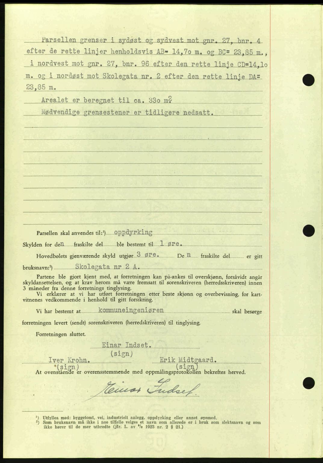 Romsdal sorenskriveri, AV/SAT-A-4149/1/2/2C: Mortgage book no. A15, 1943-1944, Diary no: : 1839/1943