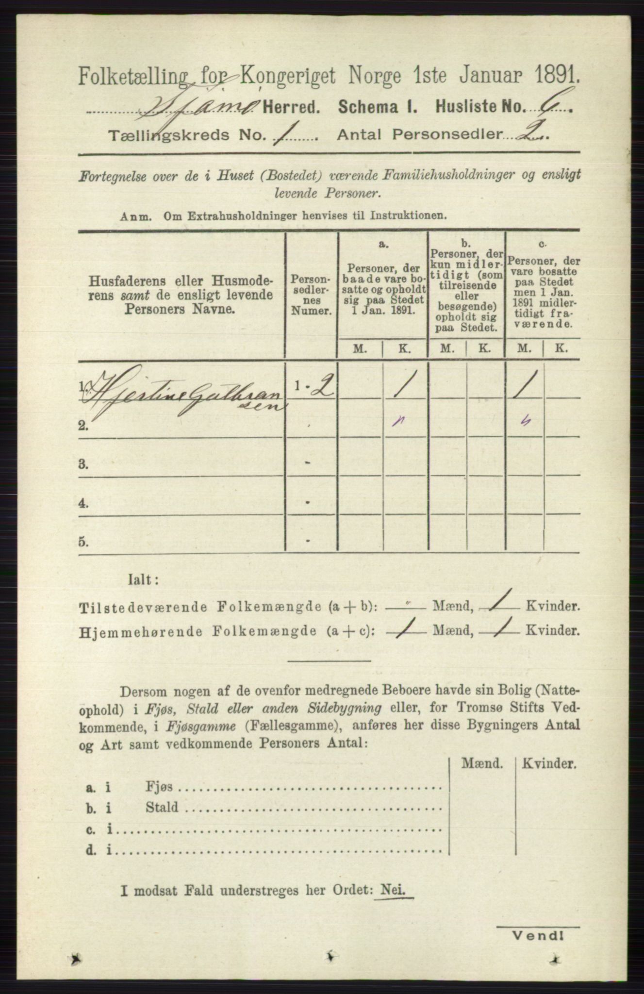 RA, 1891 census for 0723 Tjøme, 1891, p. 33