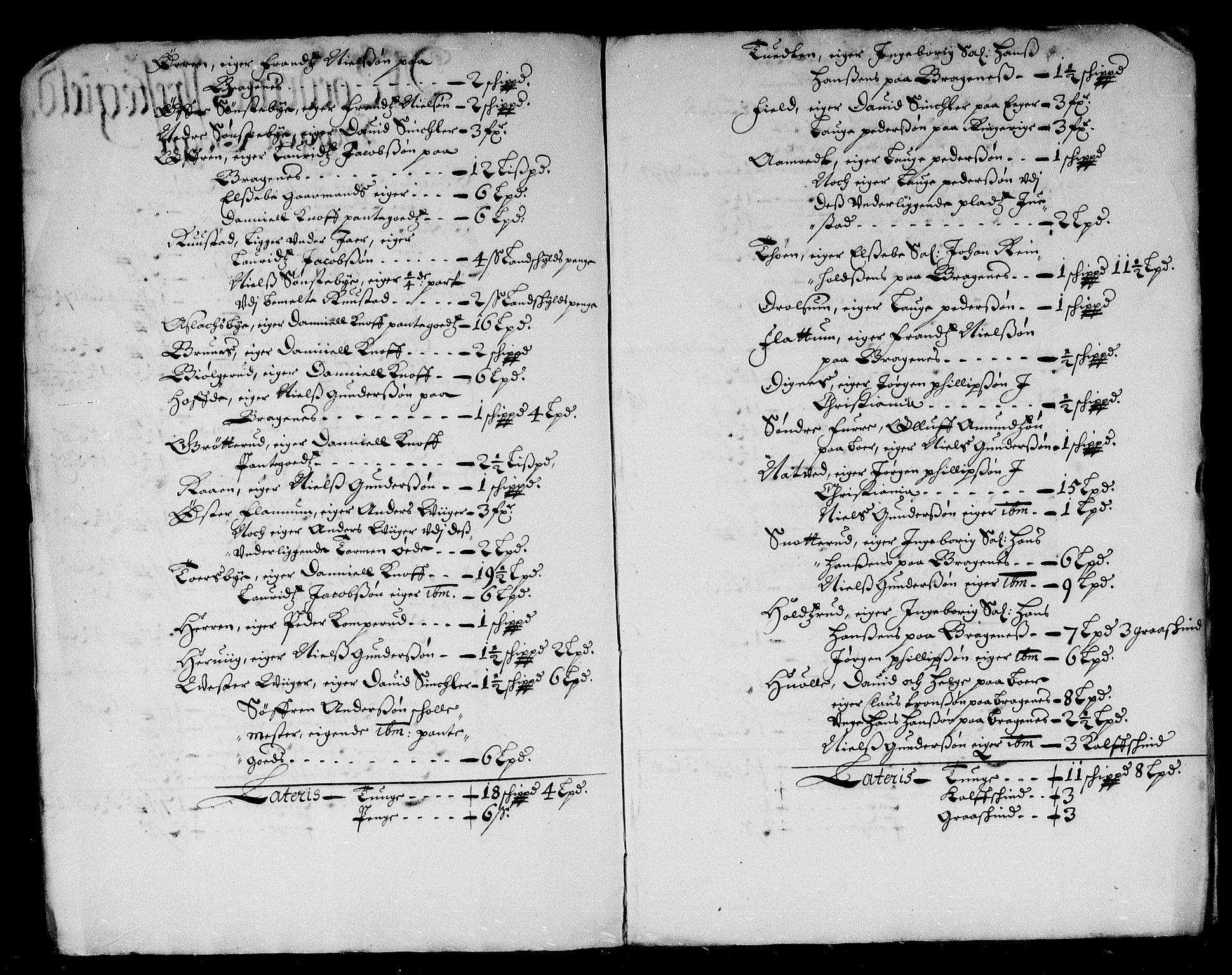 Rentekammeret inntil 1814, Reviderte regnskaper, Stiftamtstueregnskaper, Landkommissariatet på Akershus og Akershus stiftamt, AV/RA-EA-5869/R/Rb/L0089: Akershus stiftamt, 1673