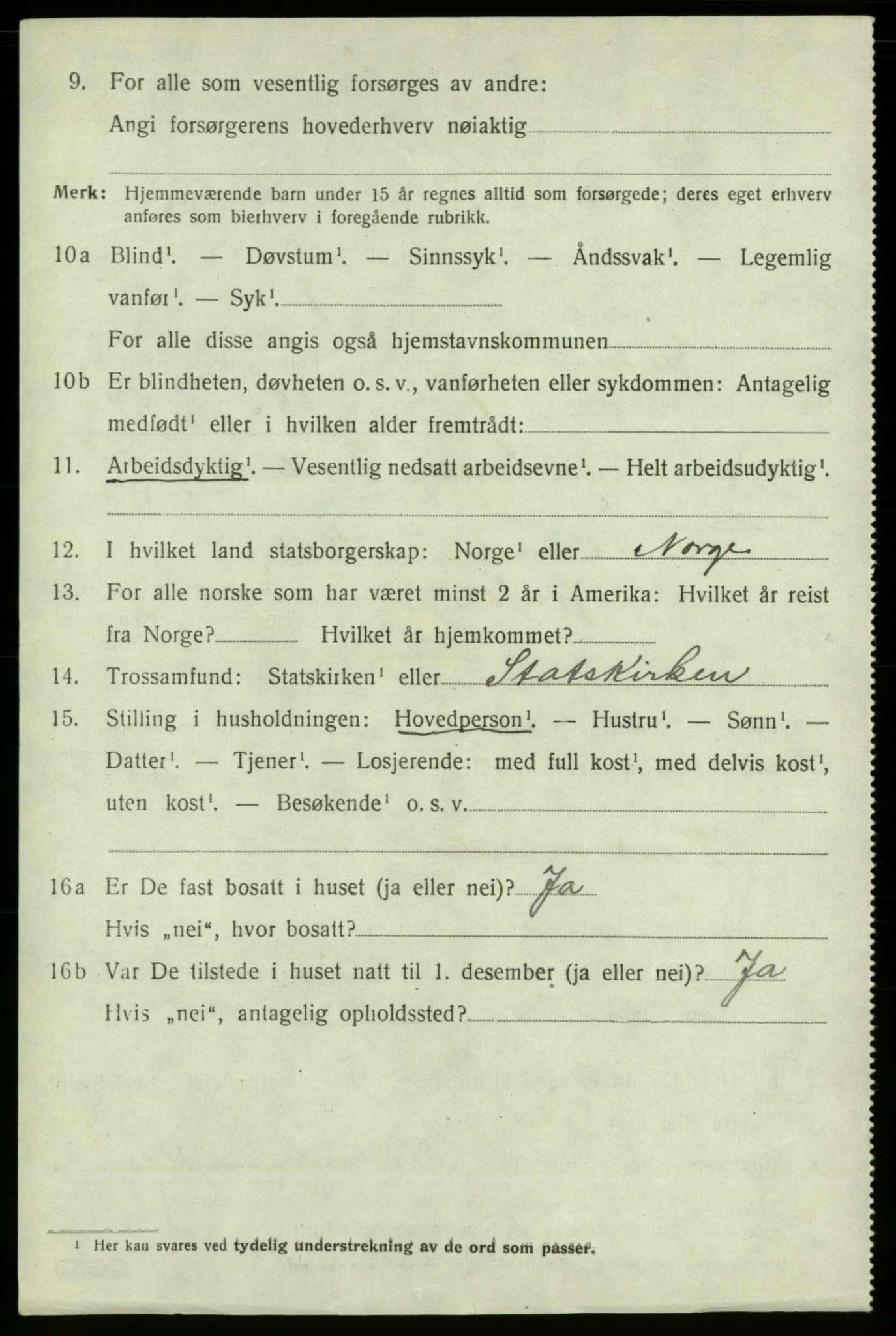 SAB, 1920 census for Jondal, 1920, p. 4237