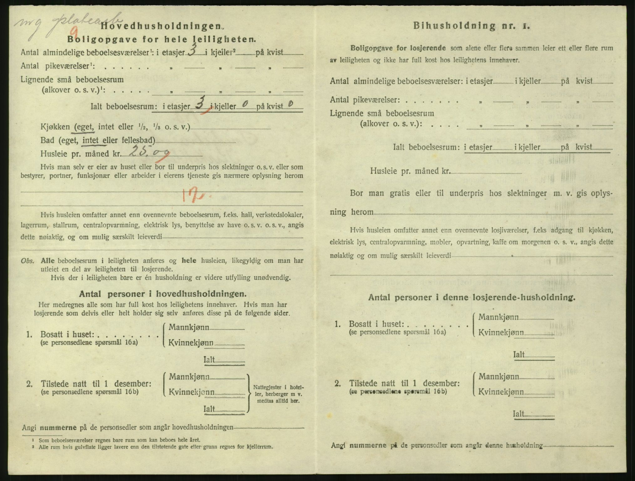 SAK, 1920 census for Tvedestrand, 1920, p. 1320