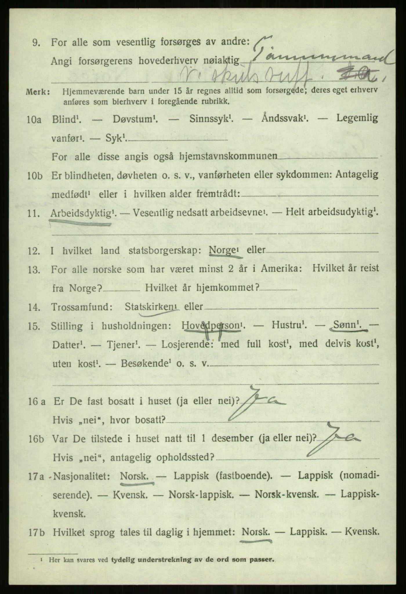 SATØ, 1920 census for Tromsøysund, 1920, p. 13669
