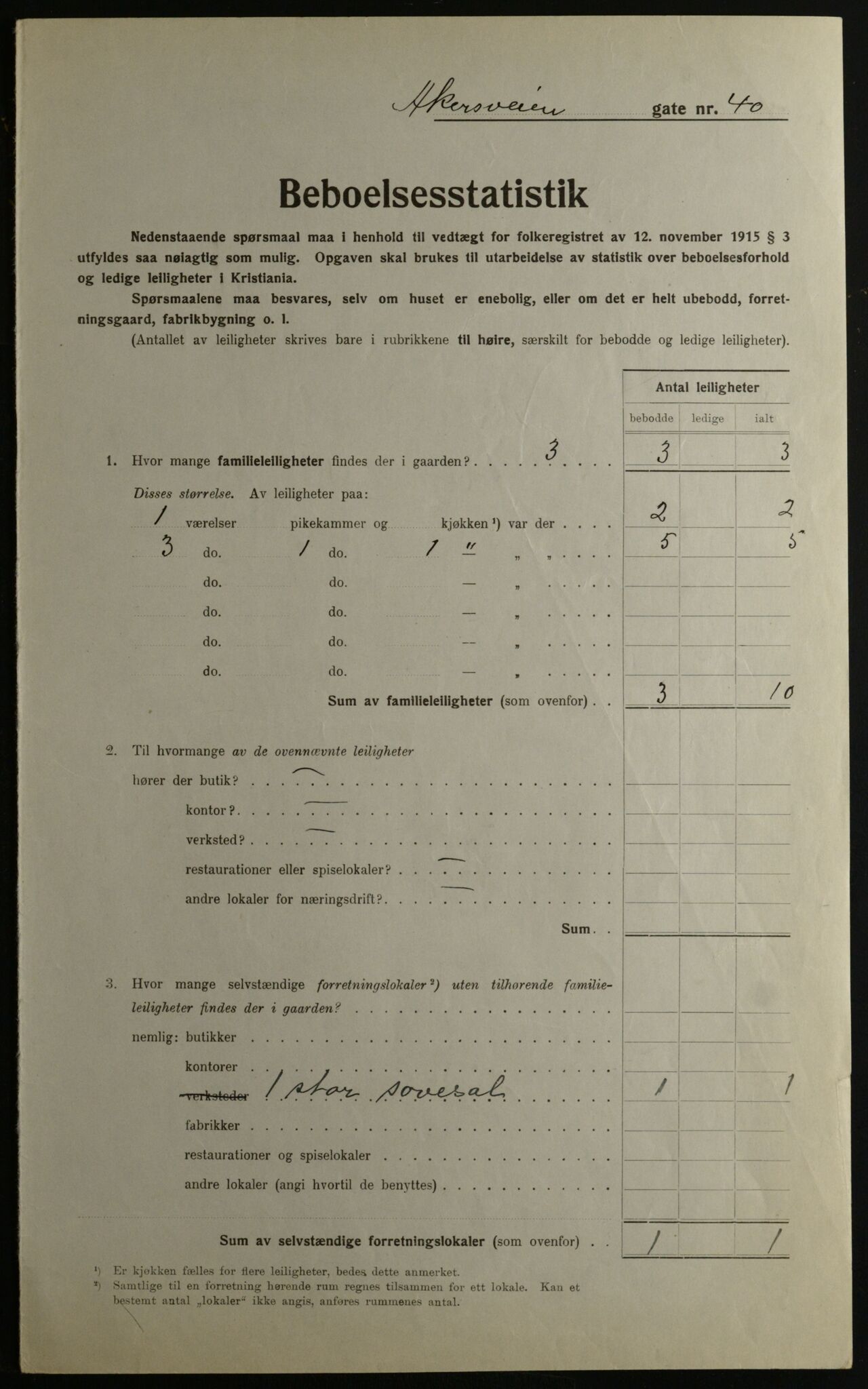 OBA, Municipal Census 1923 for Kristiania, 1923, p. 1263