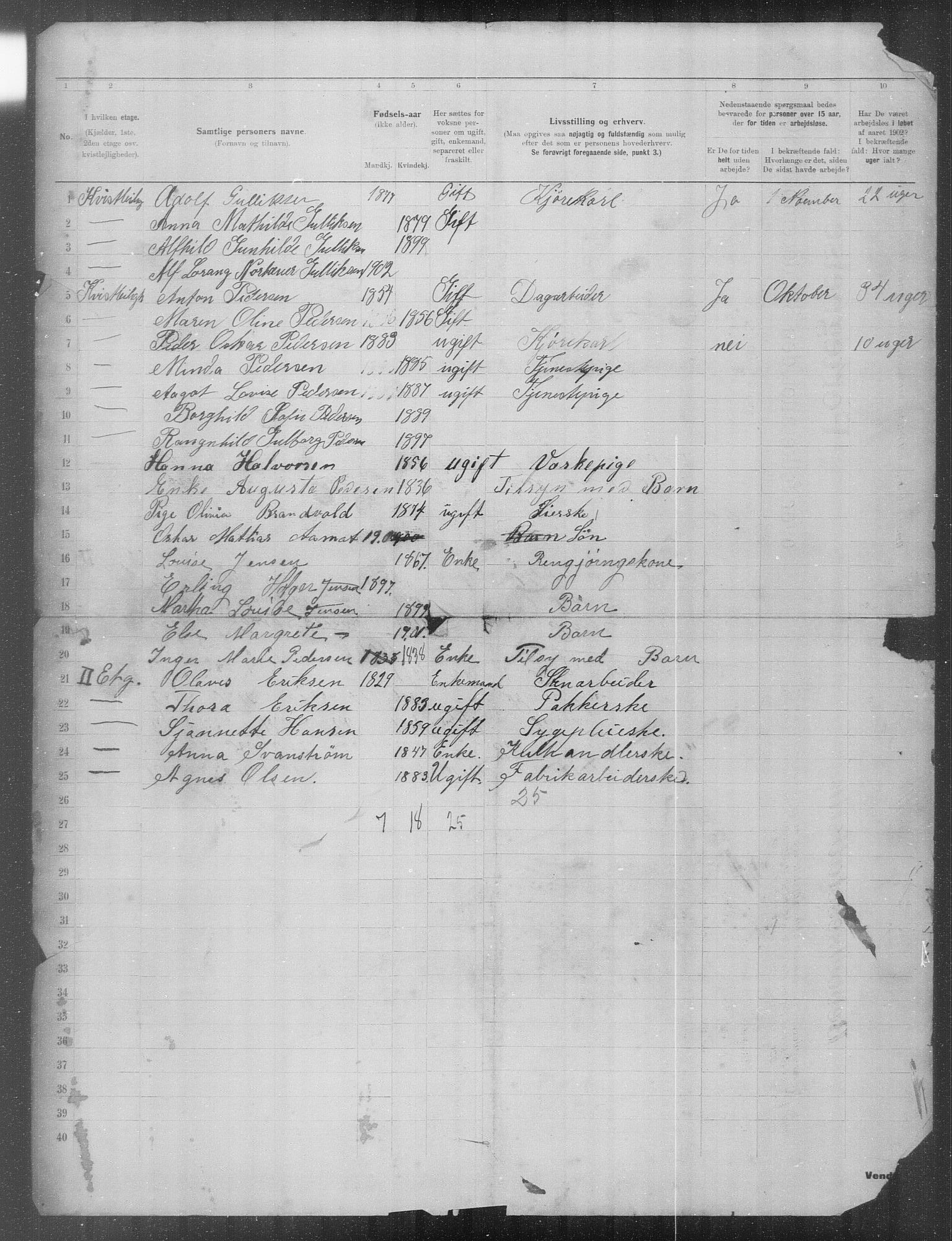 OBA, Municipal Census 1902 for Kristiania, 1902, p. 23902