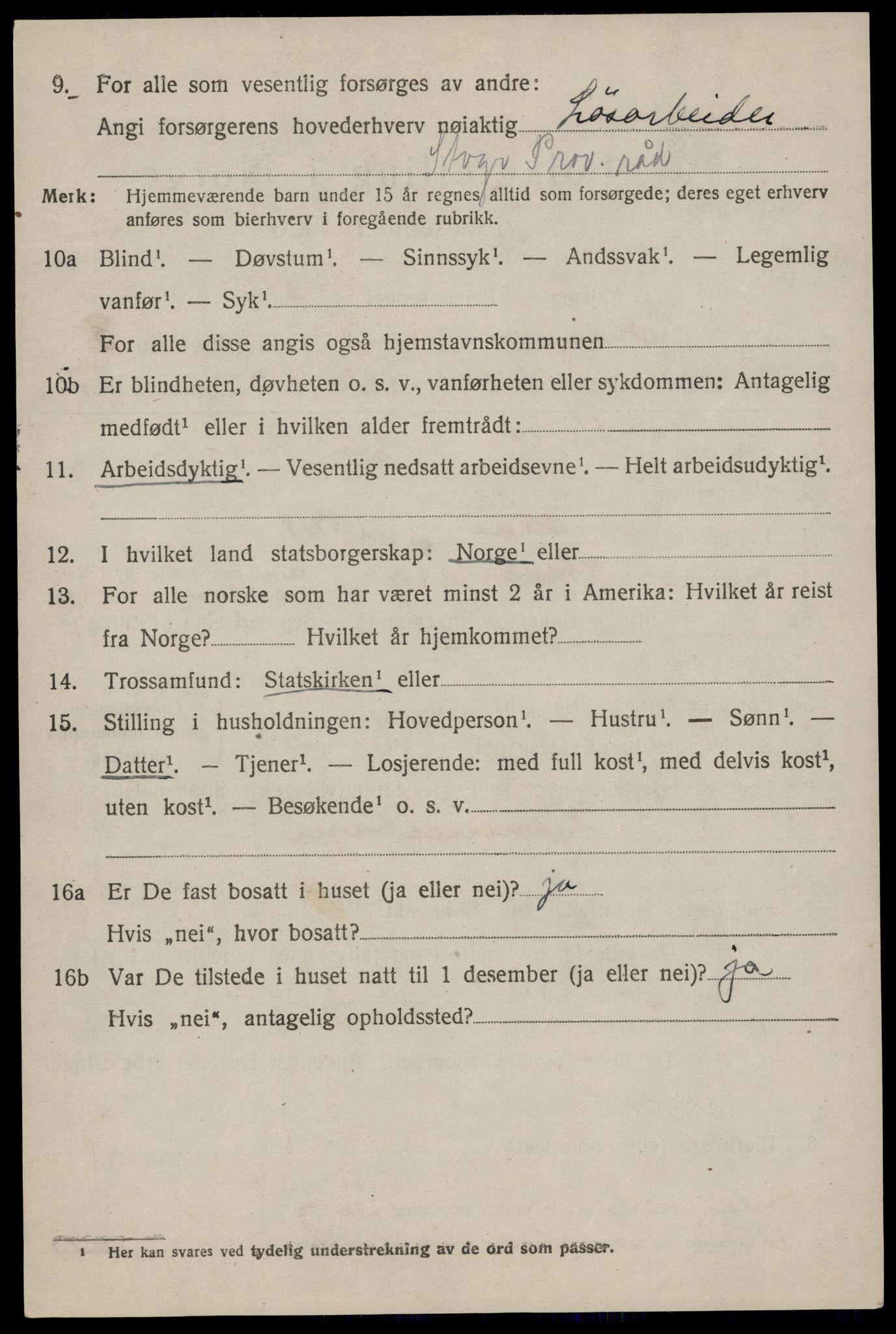 SAST, 1920 census for Hetland, 1920, p. 5214