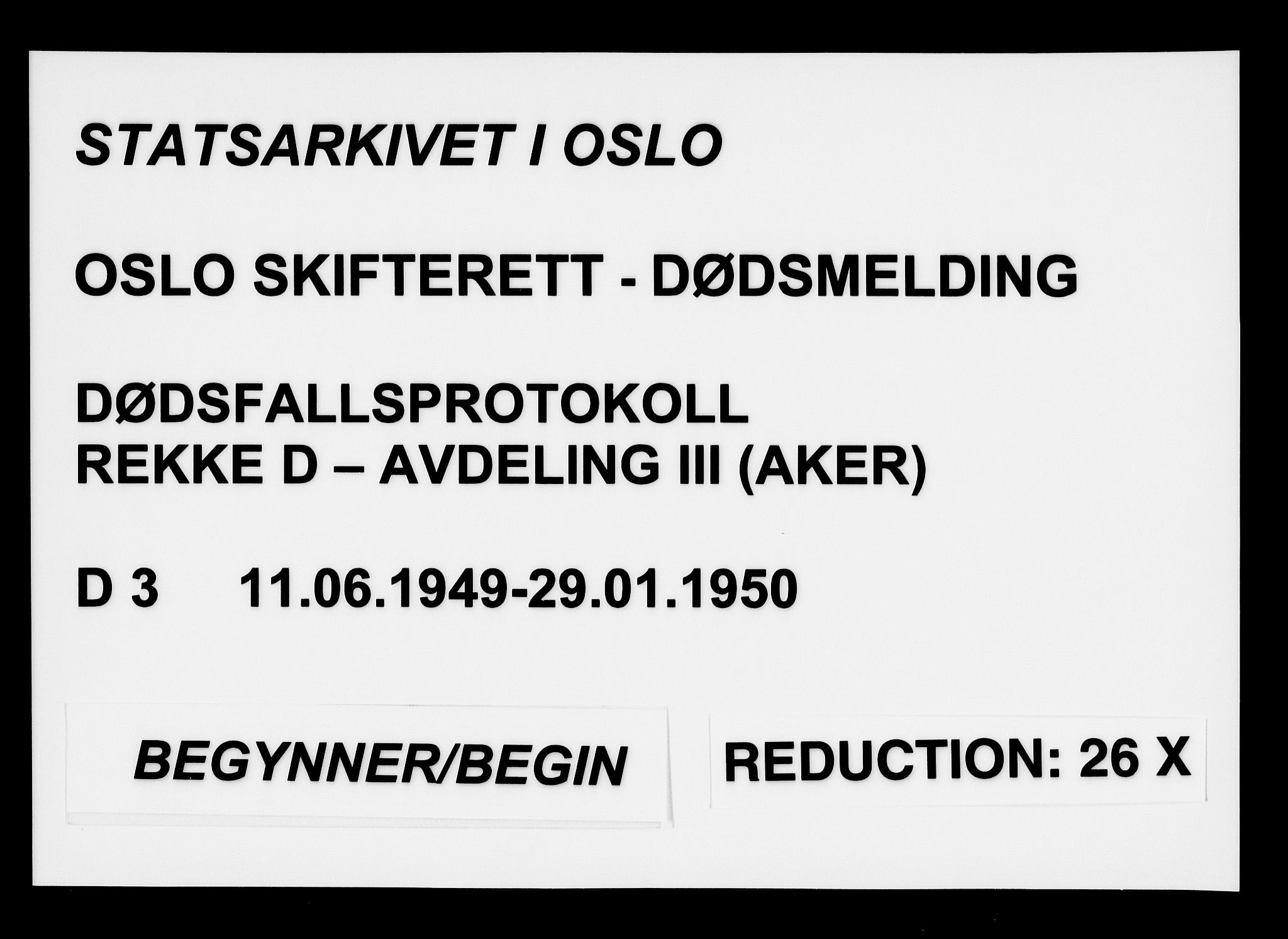 Oslo skifterett, SAO/A-10383/G/Ga/Gad/L0003: Dødsfallsprotokoll - avd. III, 1949-1950