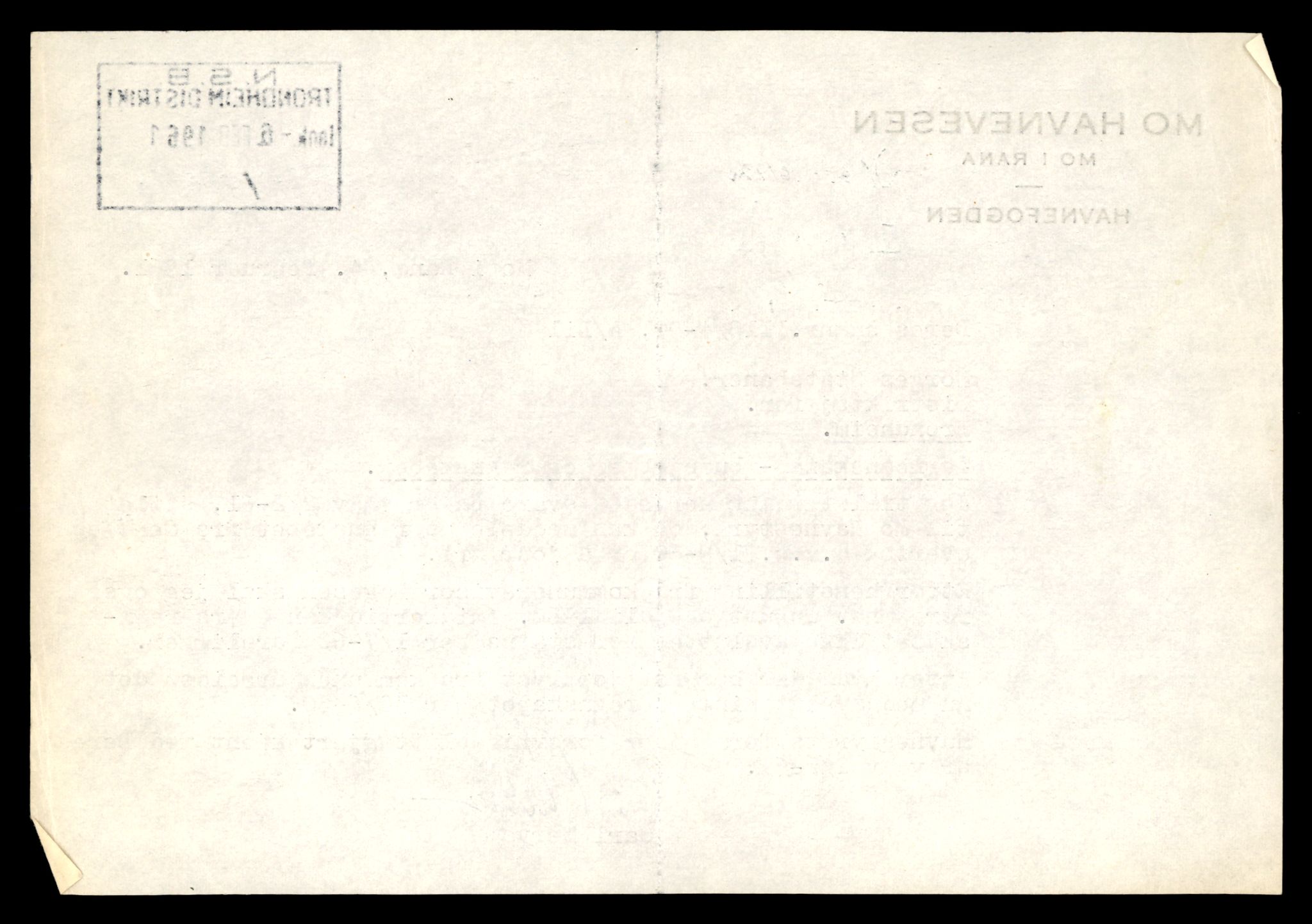 Norges statsbaner (NSB) - Trondheim distrikt, SAT/A-6436/0002/Dd/L0817: --, 1953-1980, p. 1850