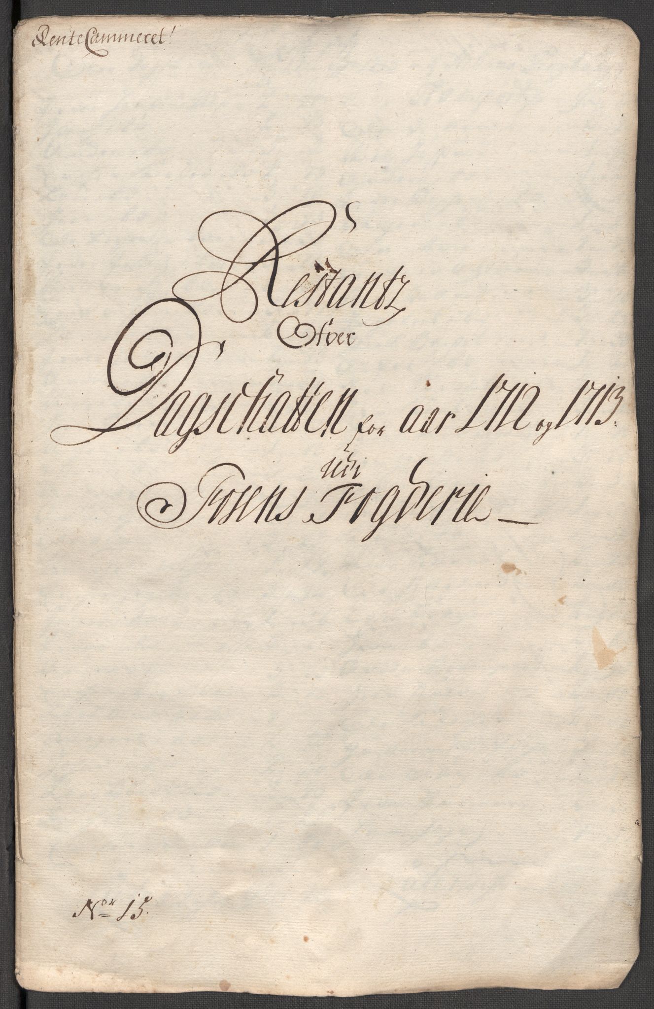 Rentekammeret inntil 1814, Reviderte regnskaper, Fogderegnskap, AV/RA-EA-4092/R57/L3861: Fogderegnskap Fosen, 1712-1713, p. 494