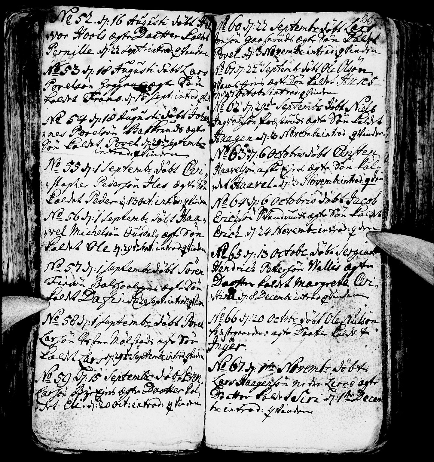 Nes prestekontor, Hedmark, AV/SAH-PREST-020/L/La/L0001: Parish register (copy) no. 1, 1663-1784, p. 264-265