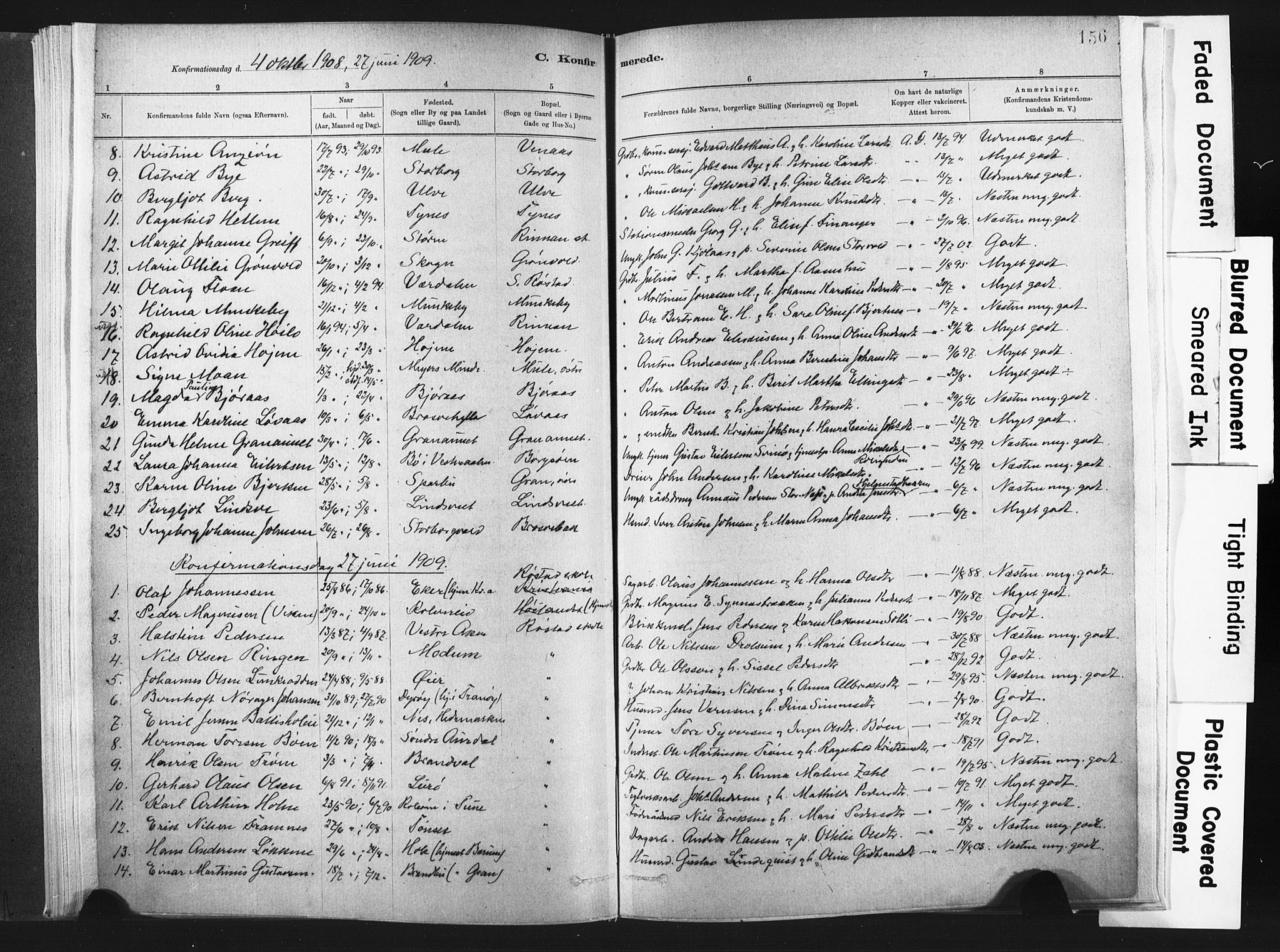 Ministerialprotokoller, klokkerbøker og fødselsregistre - Nord-Trøndelag, SAT/A-1458/721/L0207: Parish register (official) no. 721A02, 1880-1911, p. 156