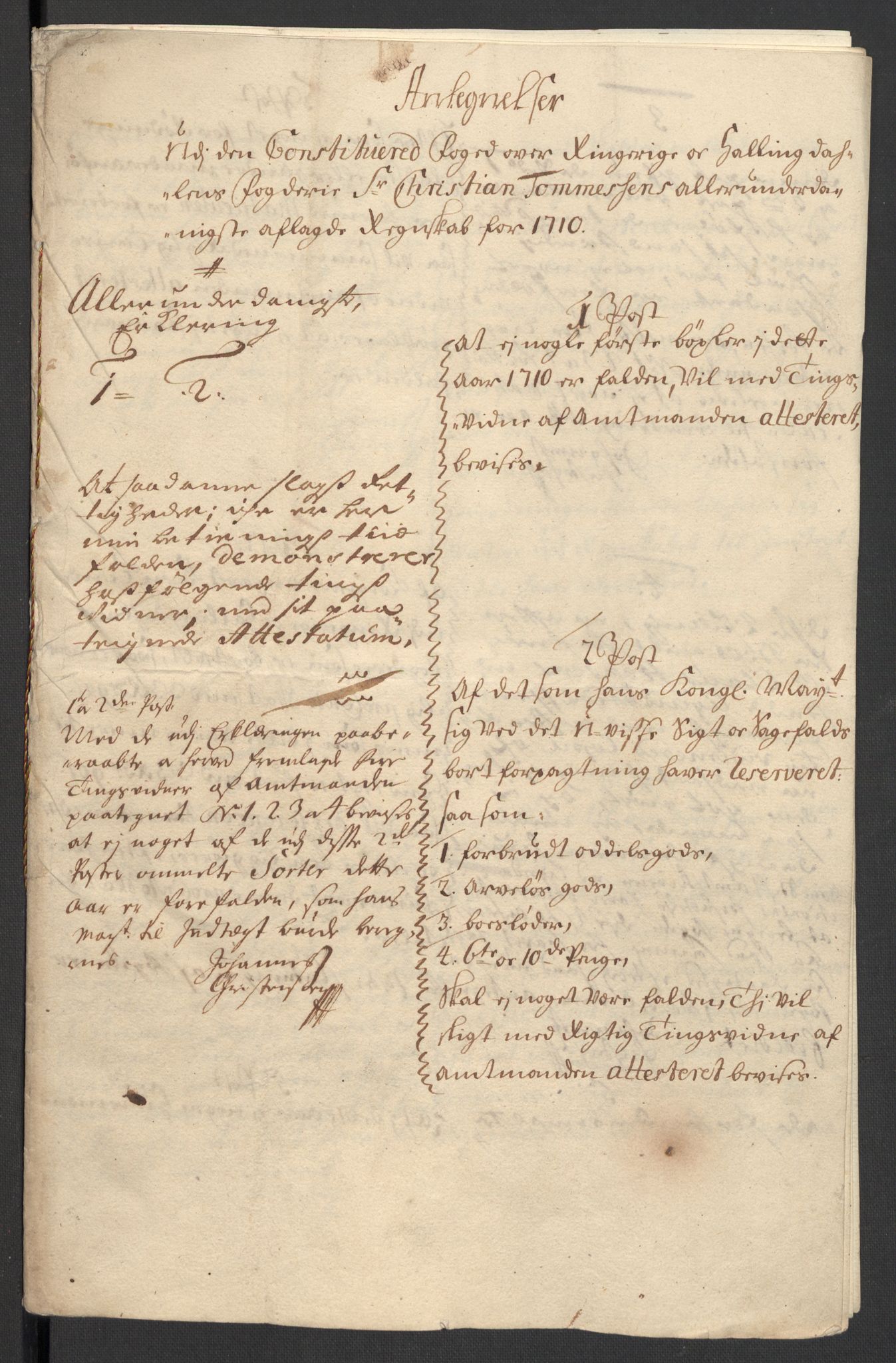 Rentekammeret inntil 1814, Reviderte regnskaper, Fogderegnskap, AV/RA-EA-4092/R23/L1468: Fogderegnskap Ringerike og Hallingdal, 1709-1710, p. 434