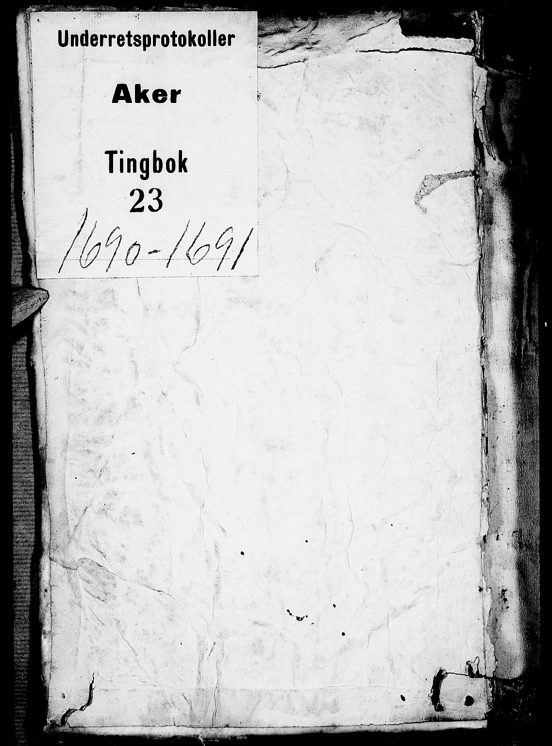 Aker sorenskriveri, SAO/A-10895/F/Fb/L0023: Tingbok, 1690-1691