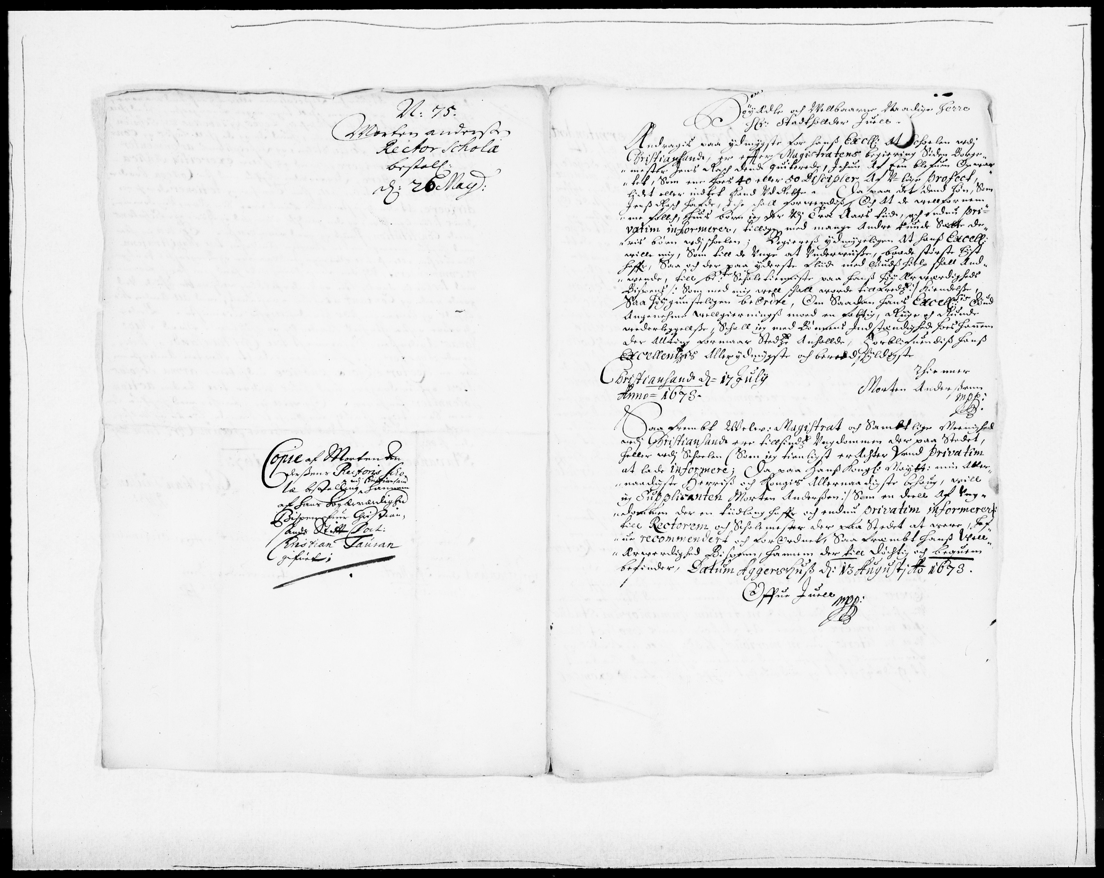 Danske Kanselli 1572-1799, AV/RA-EA-3023/F/Fc/Fcc/Fcca/L0032: Norske innlegg 1572-1799, 1674-1680, p. 209