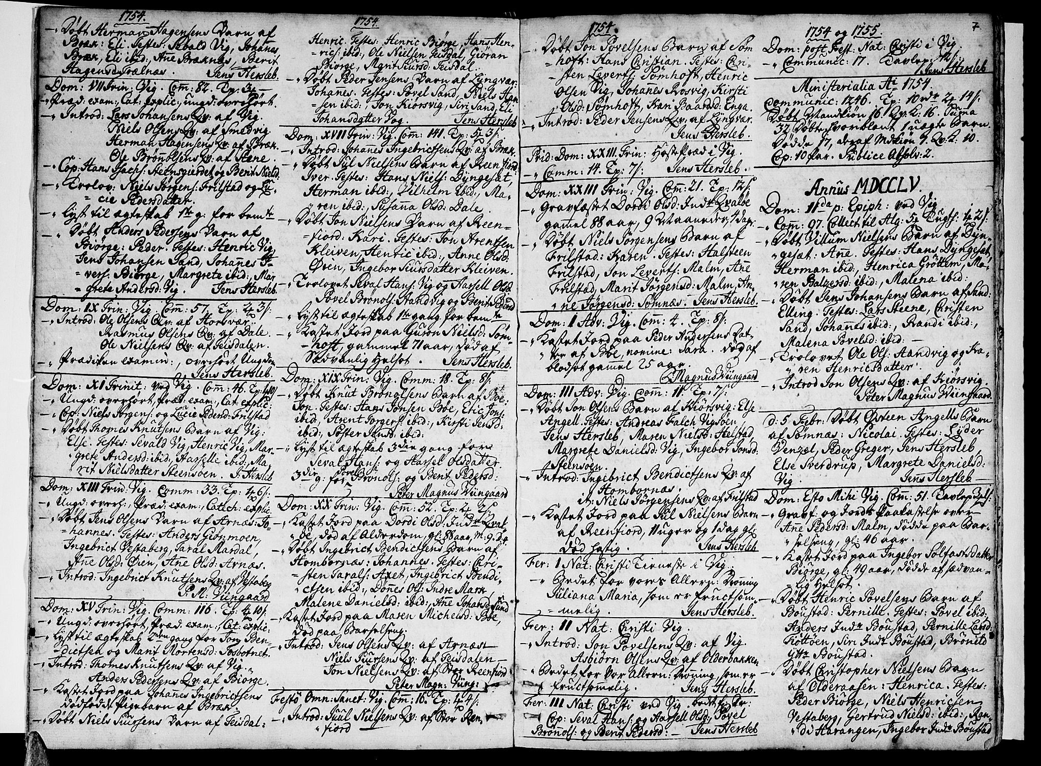 Ministerialprotokoller, klokkerbøker og fødselsregistre - Nordland, SAT/A-1459/812/L0173: Parish register (official) no. 812A02, 1752-1800, p. 7
