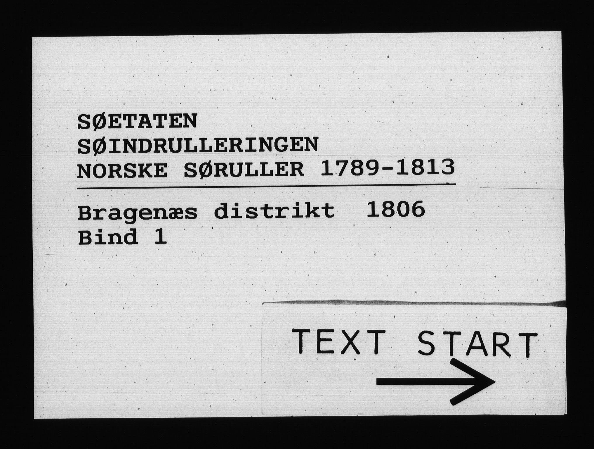 Sjøetaten, RA/EA-3110/F/L0148: Bragernes distrikt, bind 1, 1806