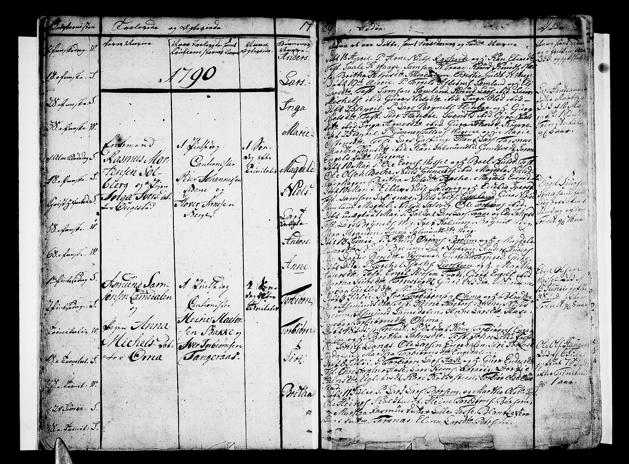 Strandebarm sokneprestembete, SAB/A-78401/H/Haa: Parish register (official) no. A 4, 1788-1817, p. 9