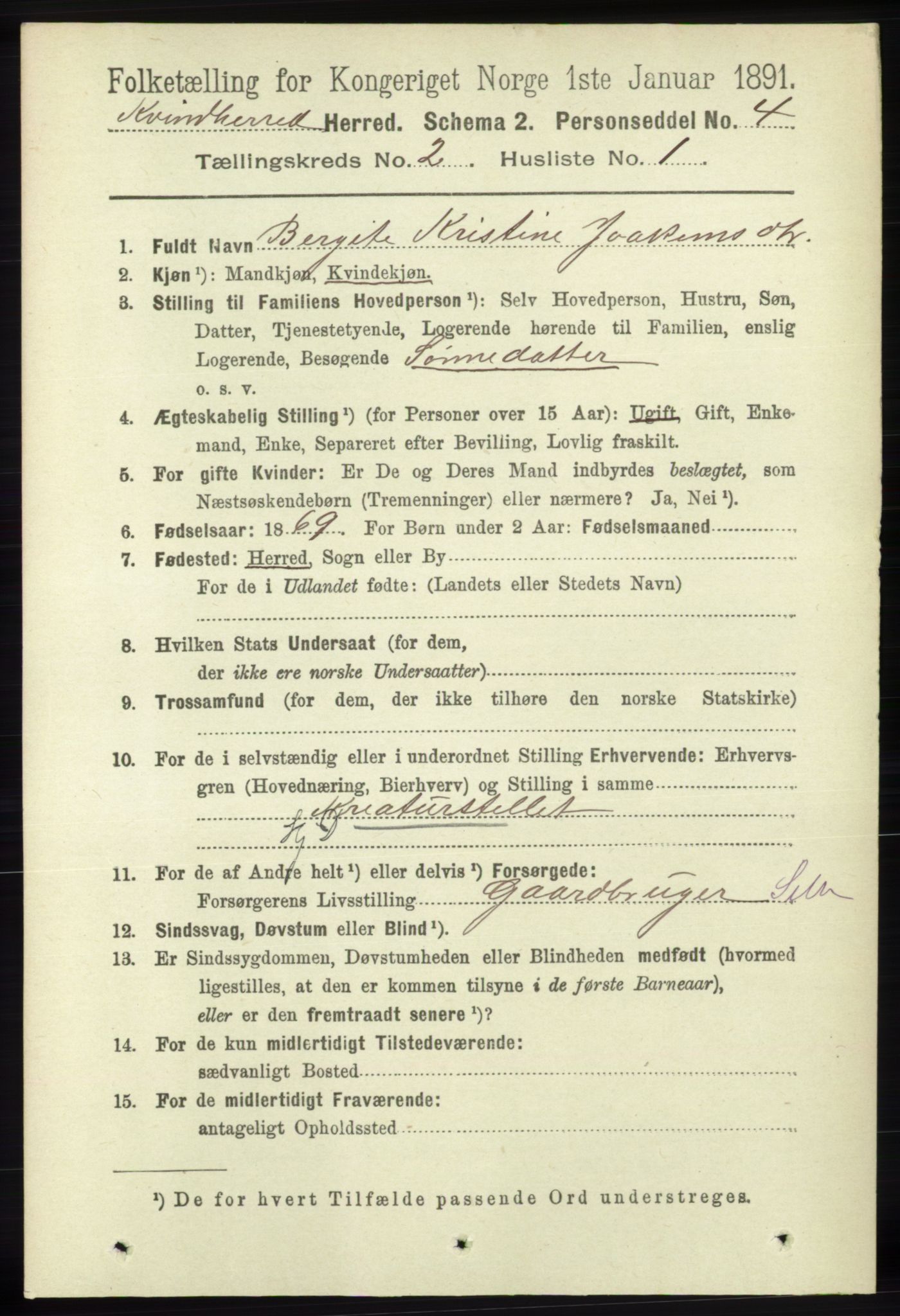 RA, 1891 census for 1224 Kvinnherad, 1891, p. 628