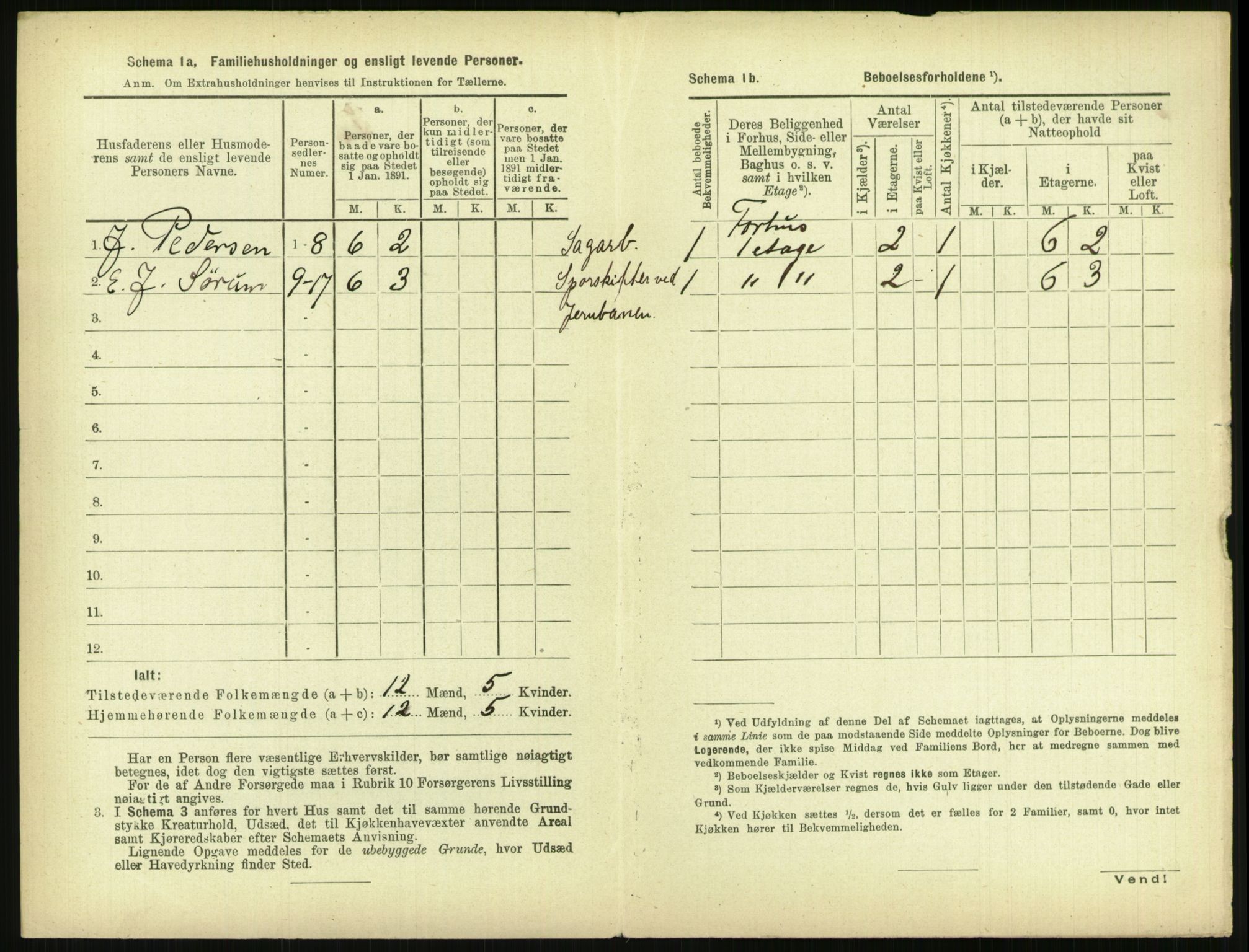 RA, 1891 census for 0806 Skien, 1891, p. 1981