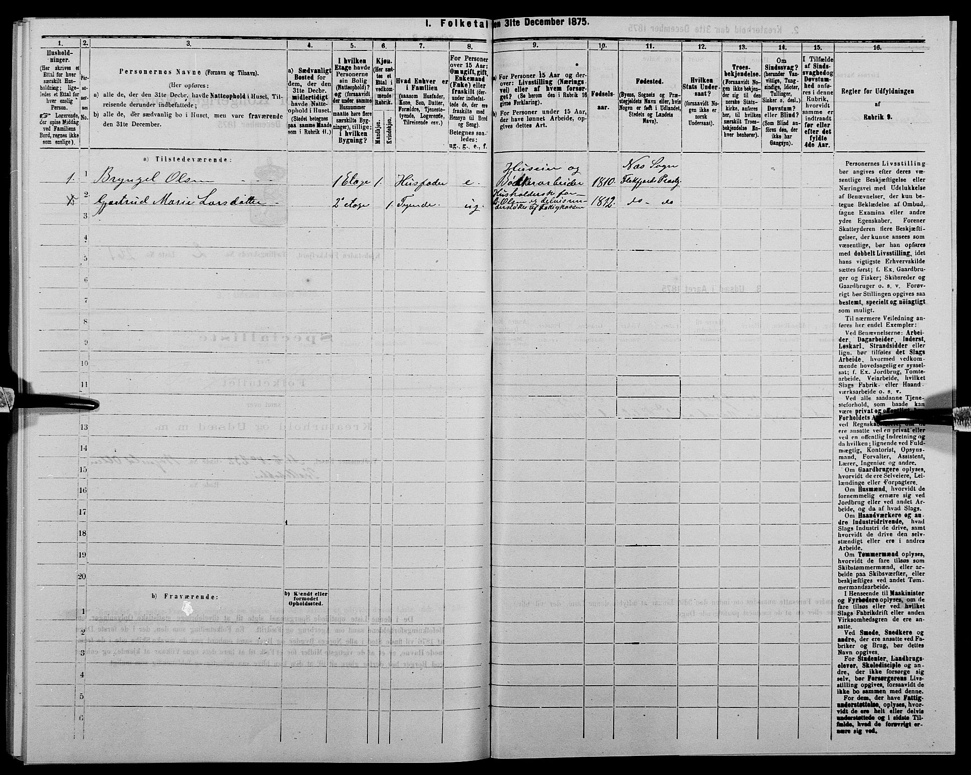 SAK, 1875 census for 1004B Flekkefjord/Flekkefjord, 1875, p. 389