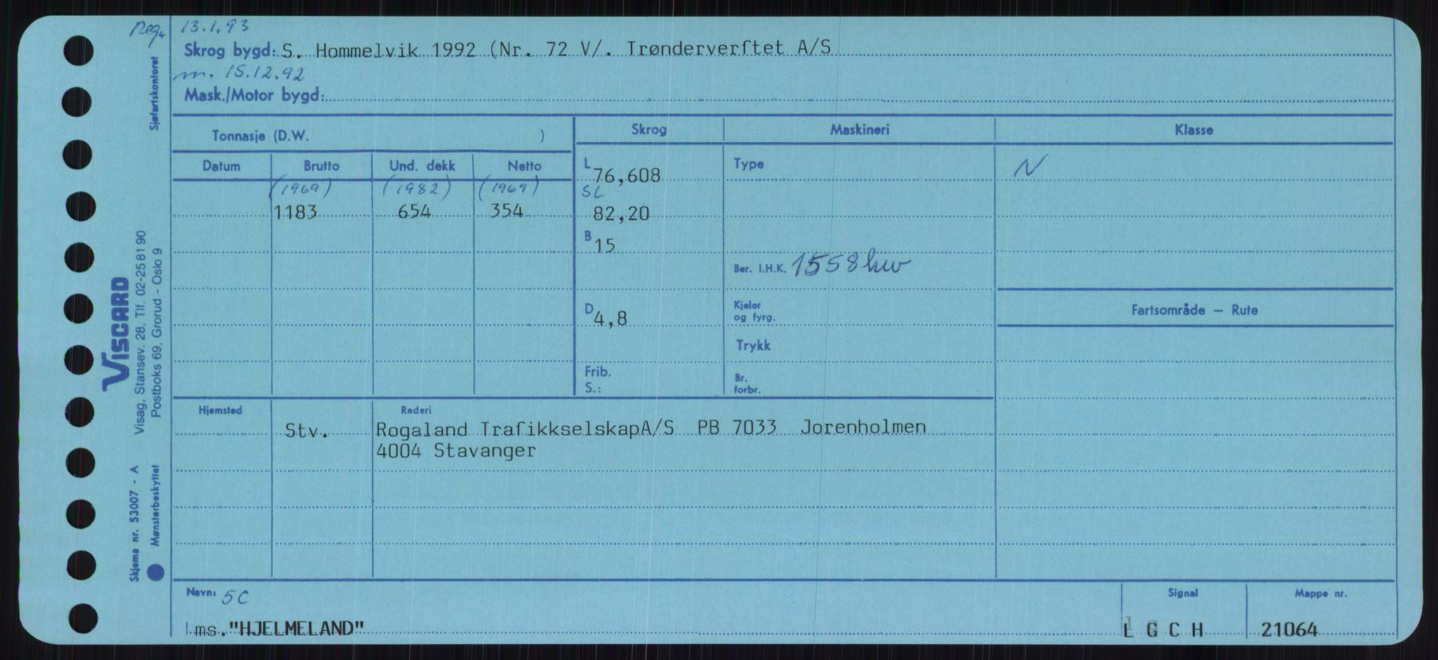 Sjøfartsdirektoratet med forløpere, Skipsmålingen, RA/S-1627/H/Ha/L0003/0001: Fartøy, Hilm-Mar / Fartøy, Hilm-Kol, p. 31