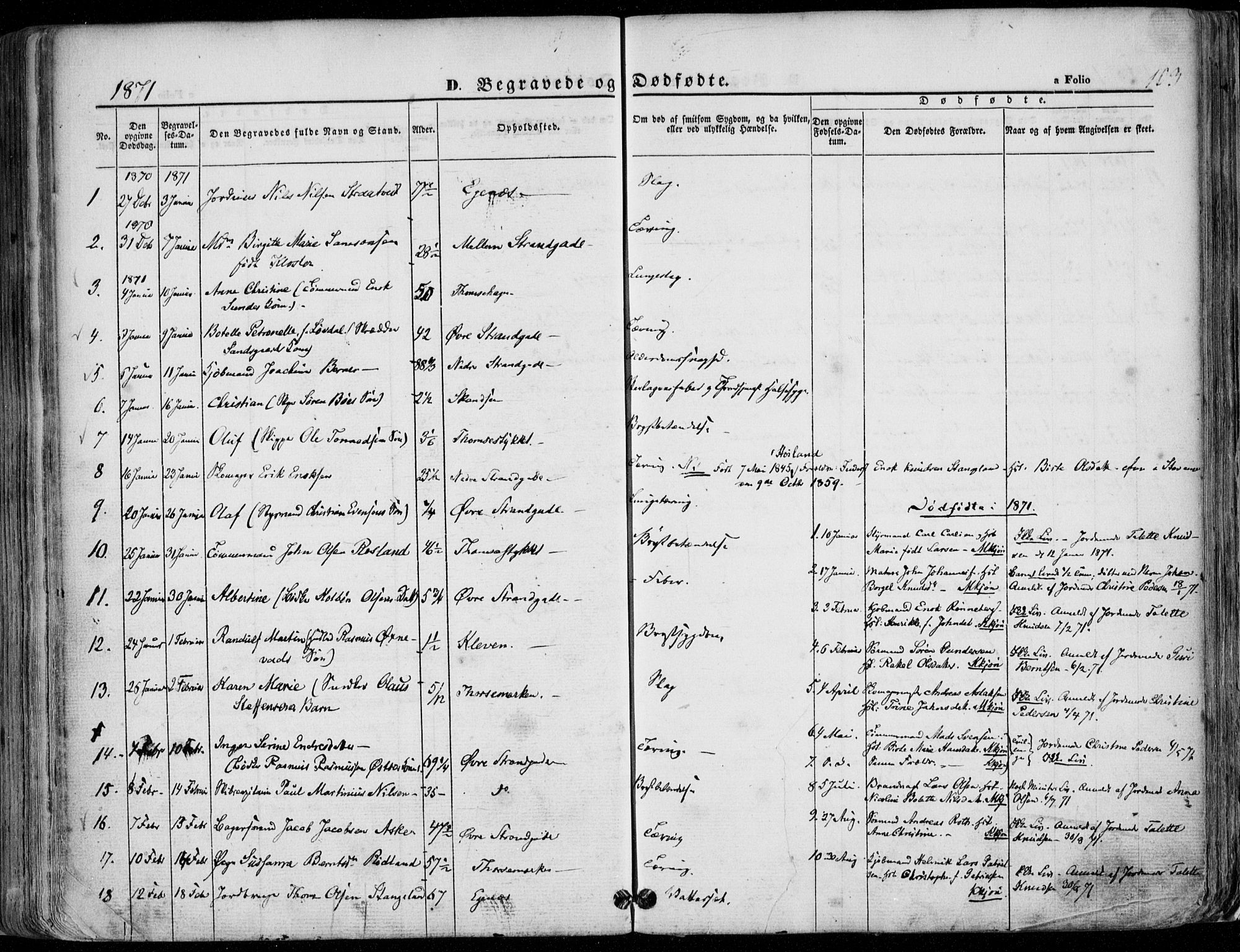 Domkirken sokneprestkontor, SAST/A-101812/001/30/30BA/L0020: Parish register (official) no. A 19, 1858-1877, p. 103