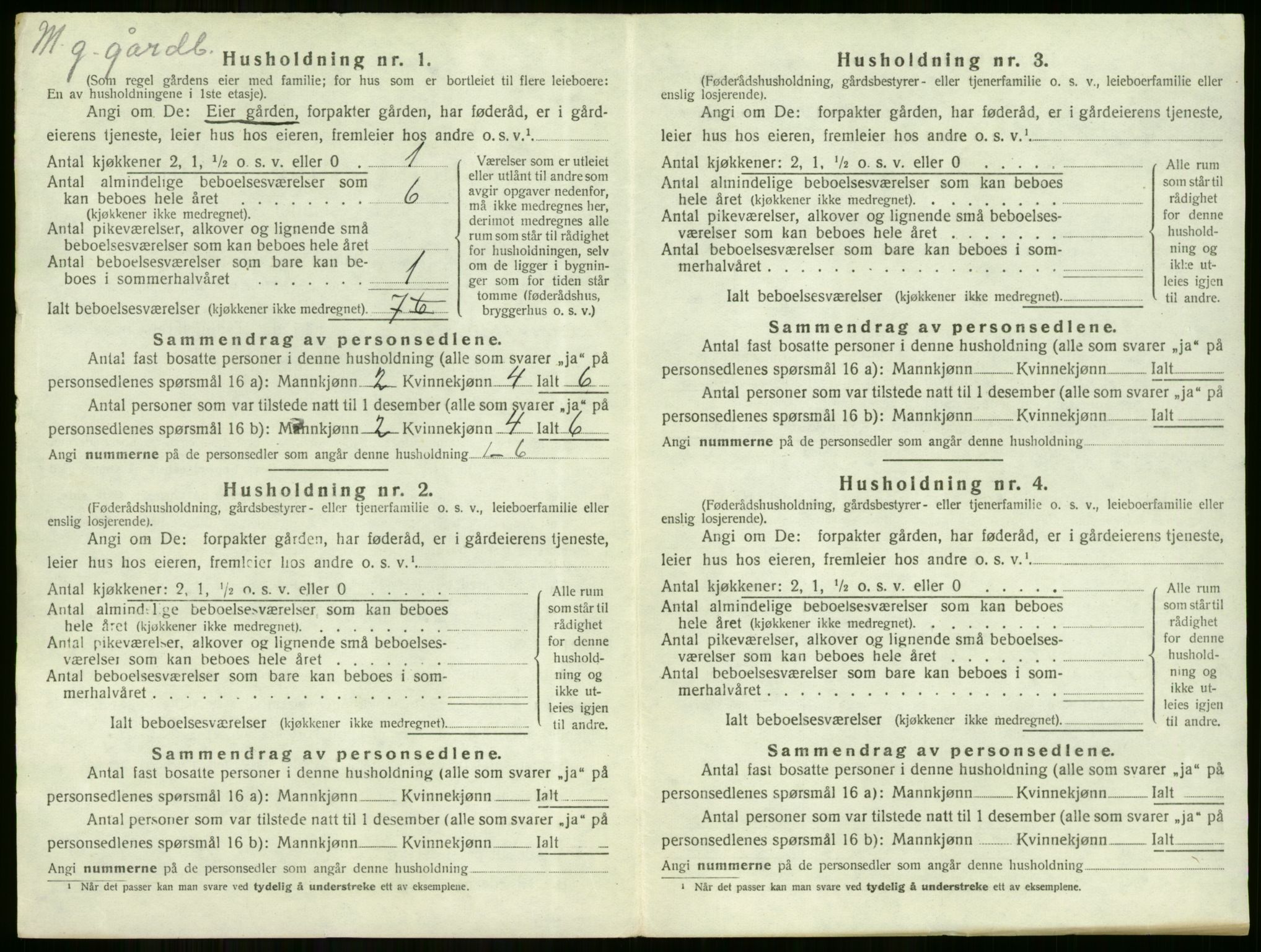 SAKO, 1920 census for Hole, 1920, p. 217